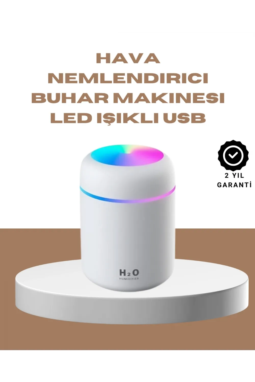 Usb Girişli Taşınabilir Mini Nemlendirici 300ml Su Hazneli