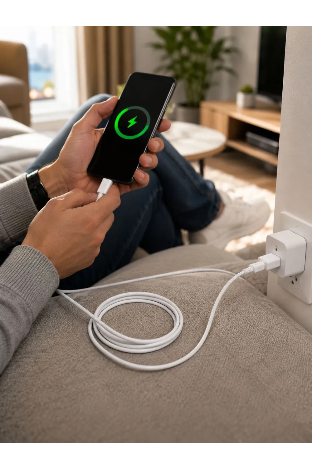 Usb Hızlı Şarj Aleti 2M