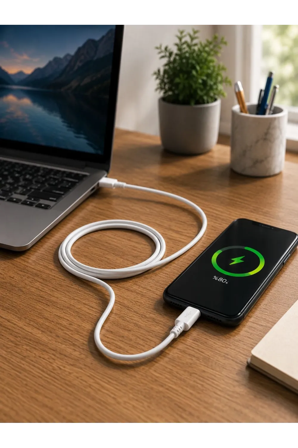 Usb Hızlı Şarj Aleti 2M