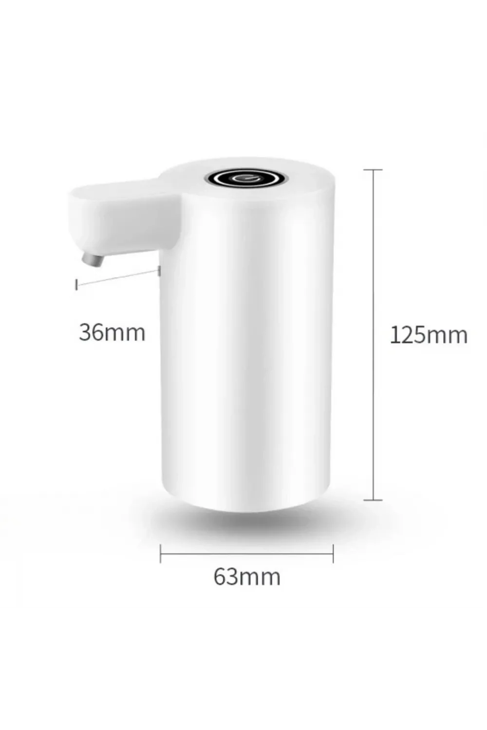 Usb ile Şarj Olabilen Beyaz Damacana Pompası 1200 mA
