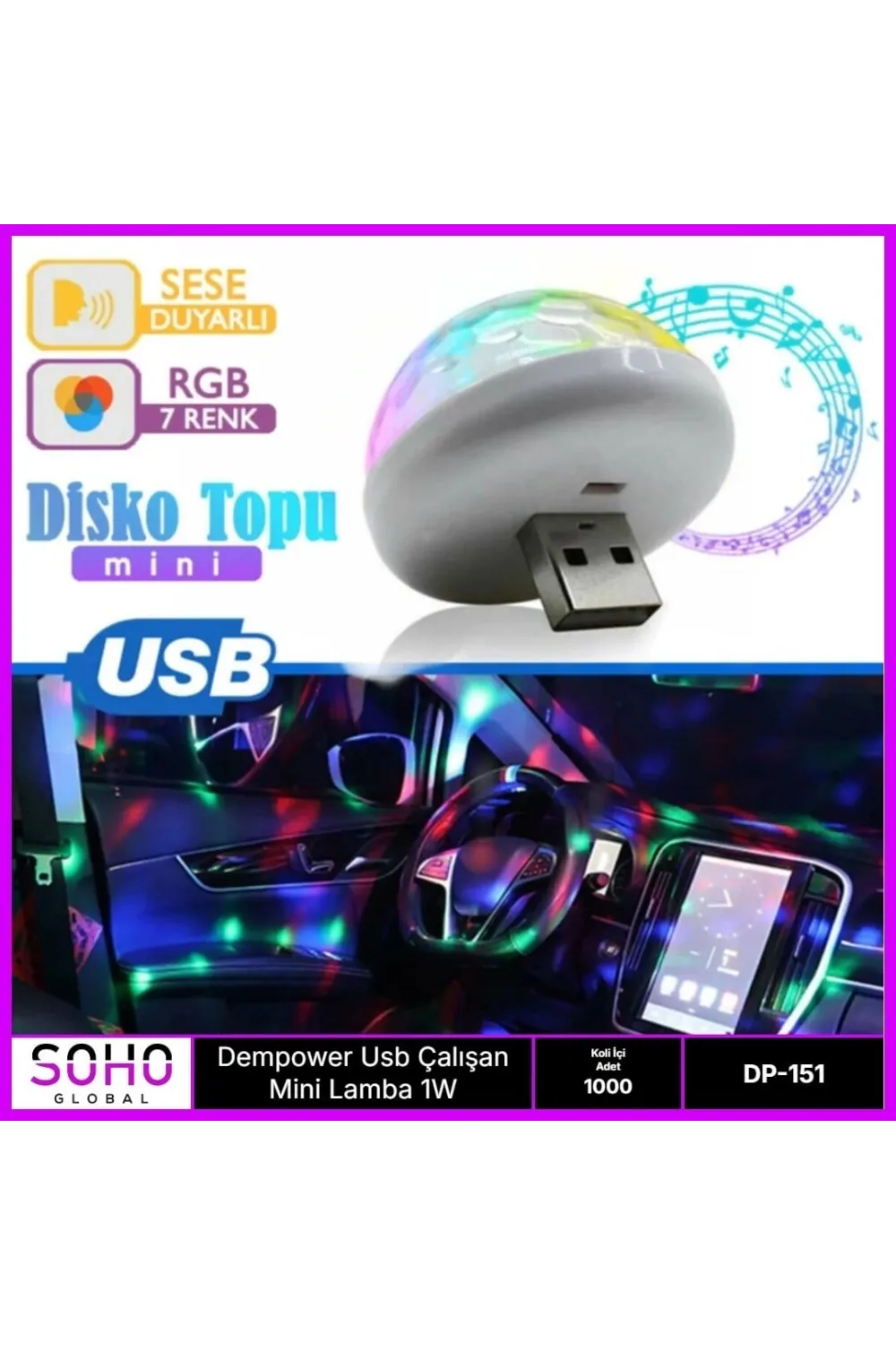 Usb Mini Led 4w Rpg Özellikli