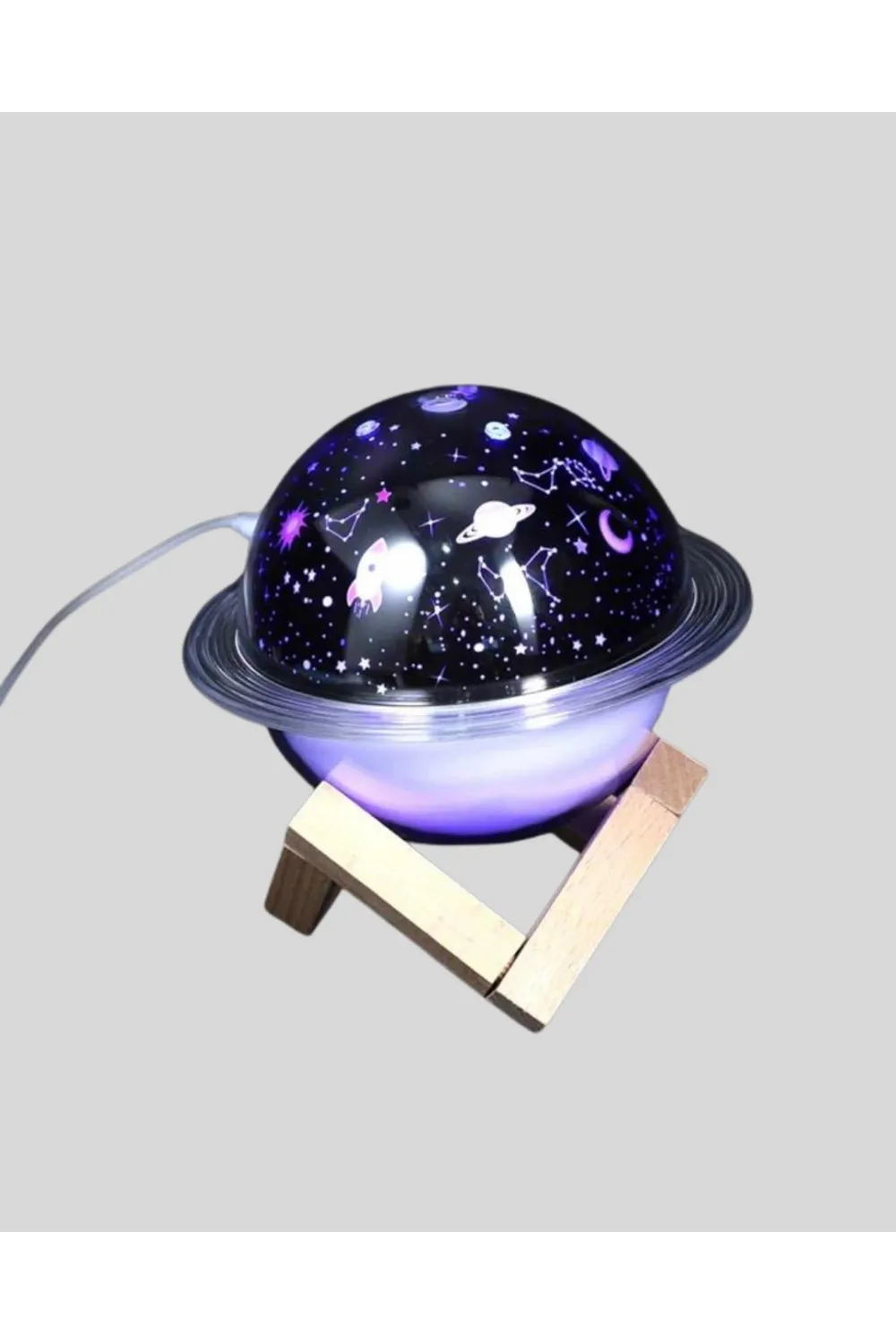 Usb Projeksiyon Gece Lambası Ve Hava Nemlendirici – Aromaterapi Destekli, Taşınabilir Mini