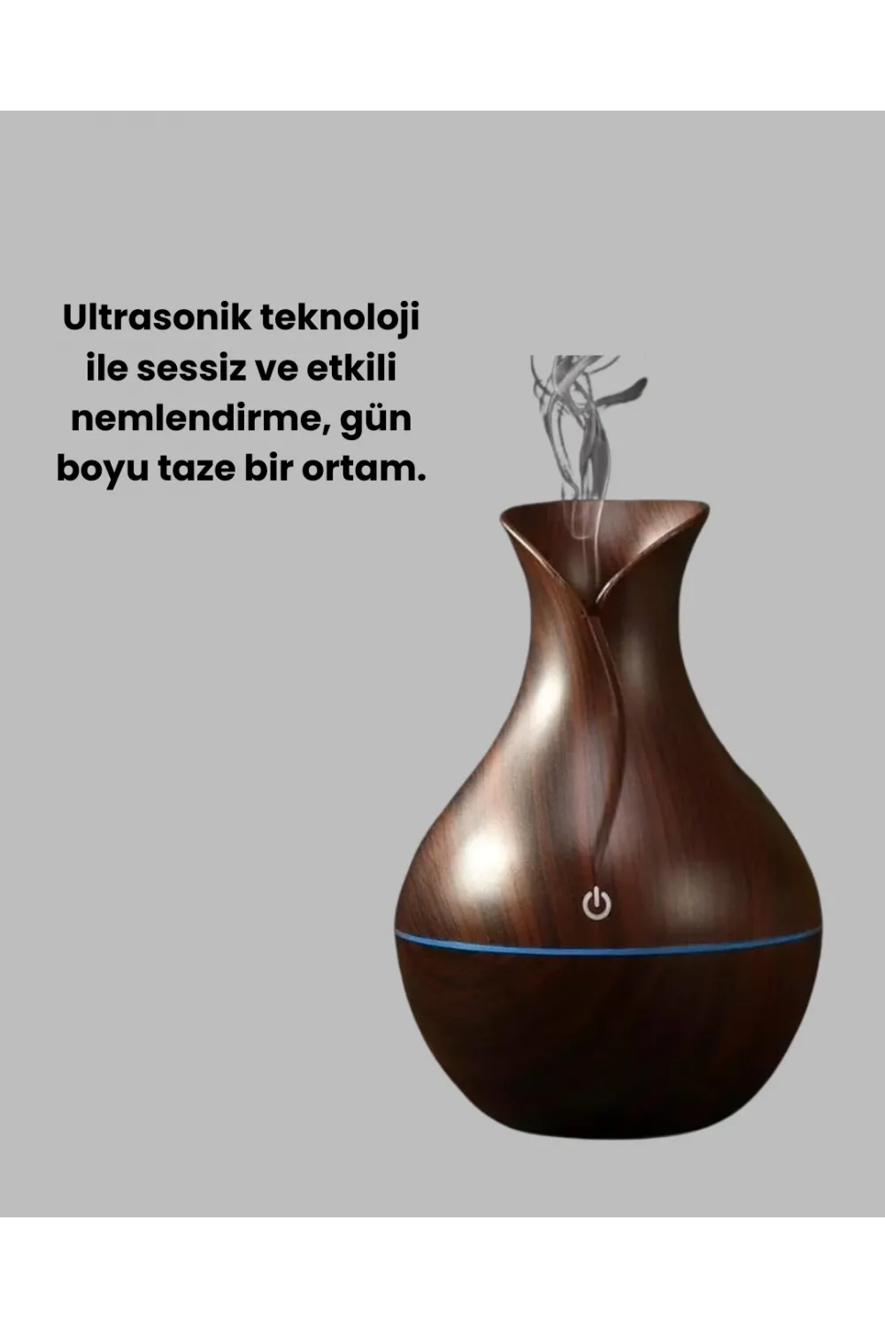 Usb Şarjlı 7 Renk Led Işıklı Sessiz Çalışan Mini Hava Nemlendirici
