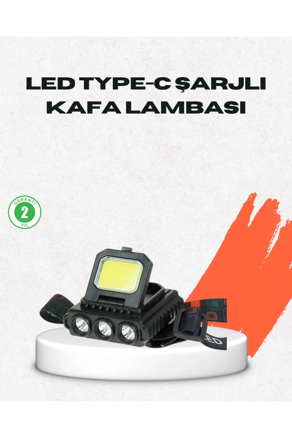 Usb Şarjlı Kafa Feneri 800 Lumen Ayarlanabilir Cob Ve Xpe Led