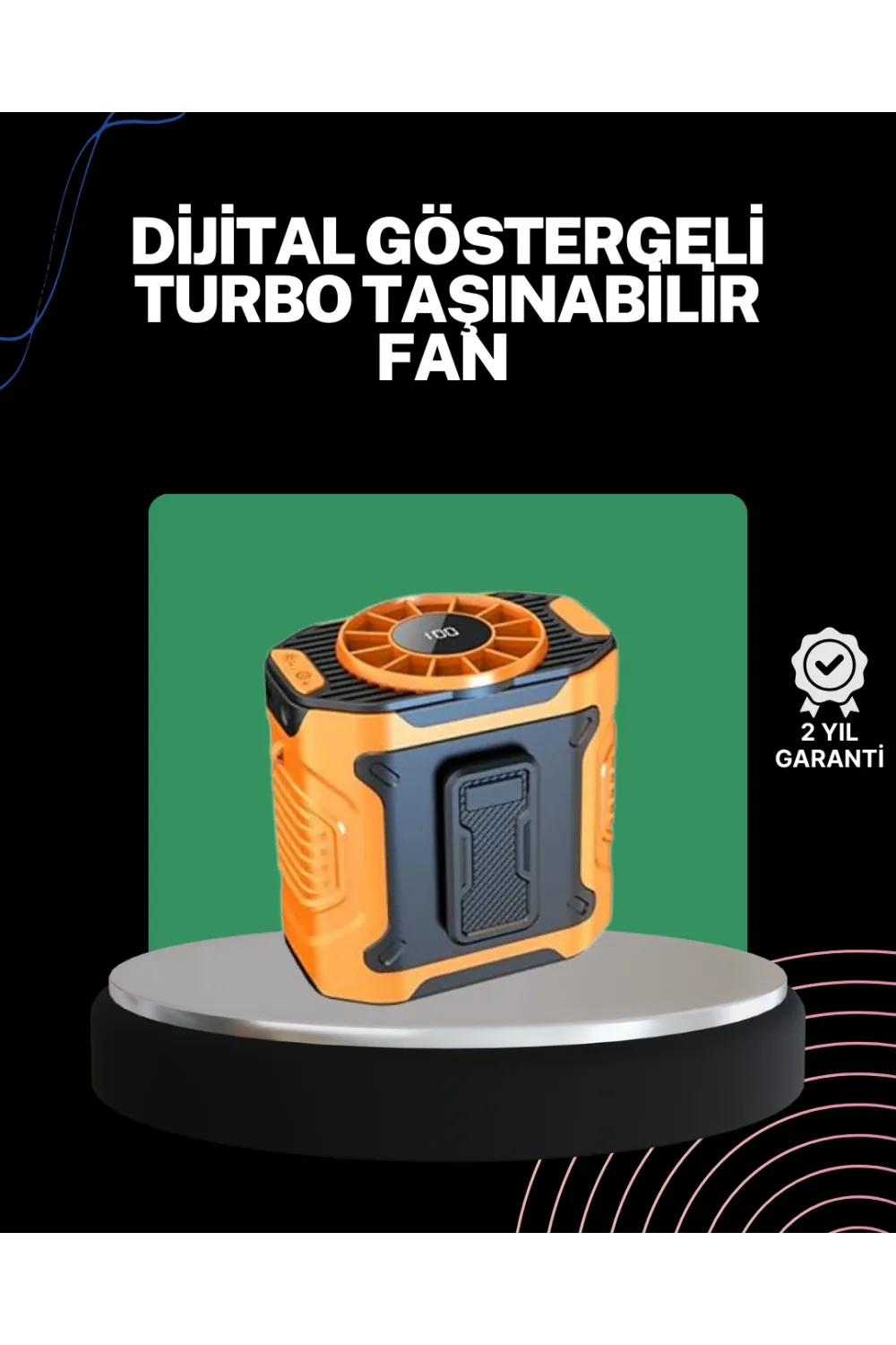 Usb Şarjlı Kompakt El Ve Boyun Fanı Çok Fonksiyonlu