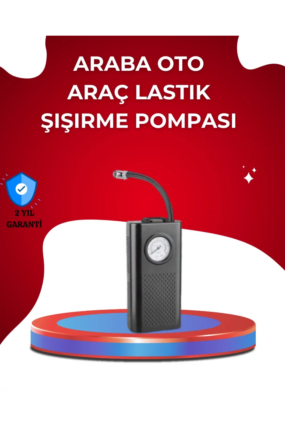 Usb Şarjlı Kompakt Elektrikli Hava Kompresörü 3000 Mah