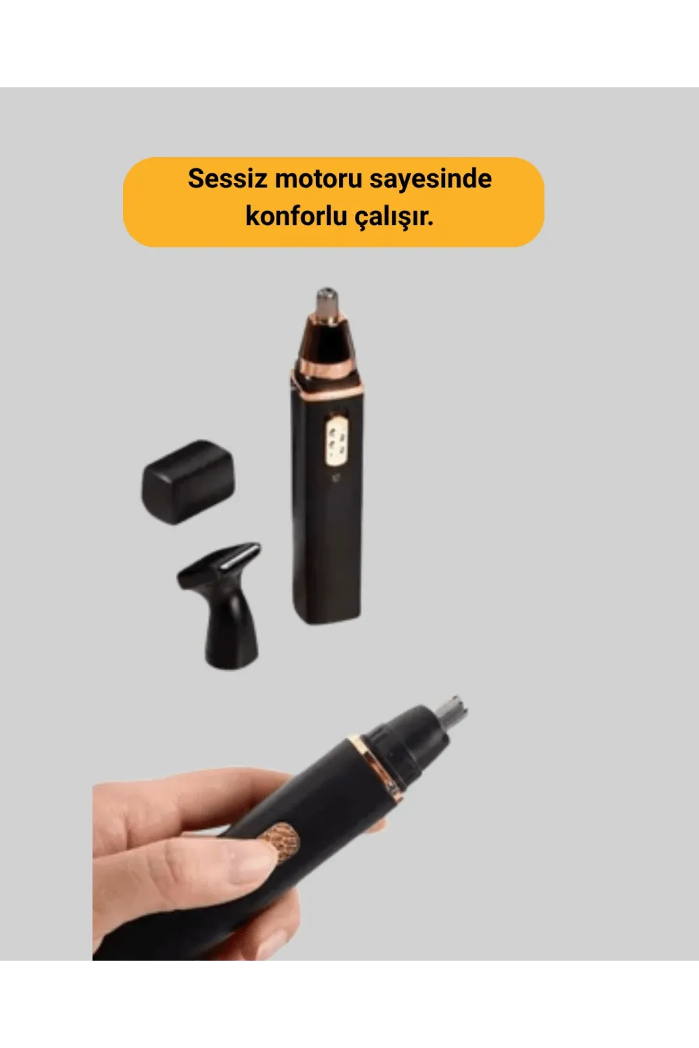 Usb Şarjlı Sessiz Burun Ve Kulak Kılı Temizleme Cihazı