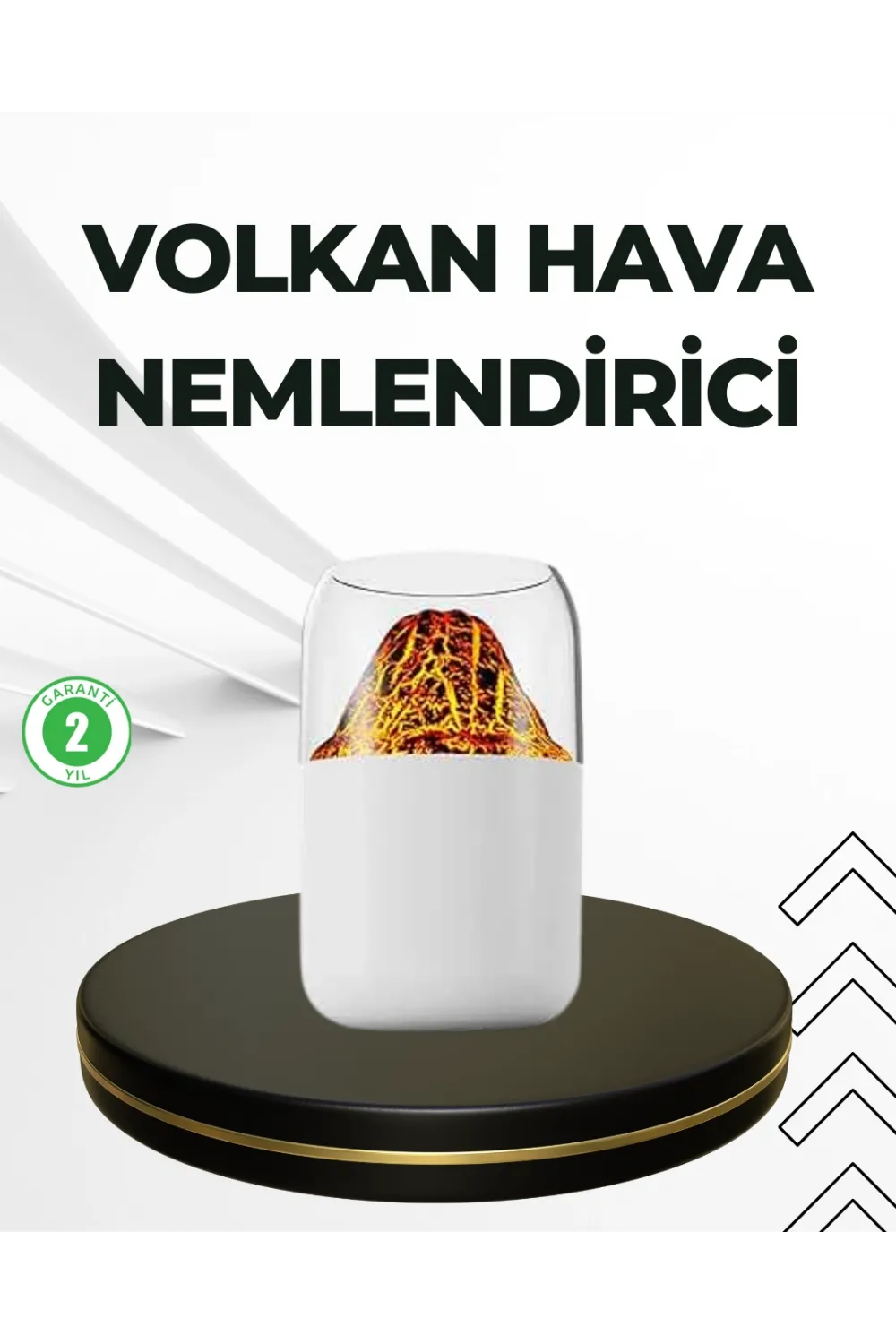 Usb Şarjlı Volkanik Tasarımlı Buhar Makinesi