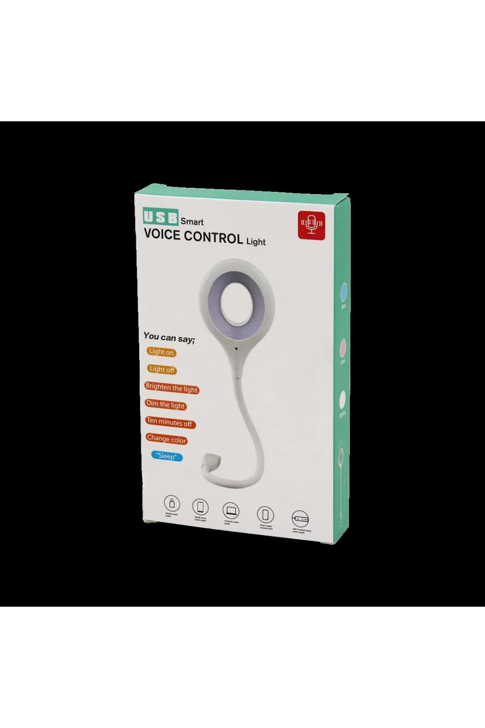 USB Sesli Kontrol 16 LED Mini Masa Lambası