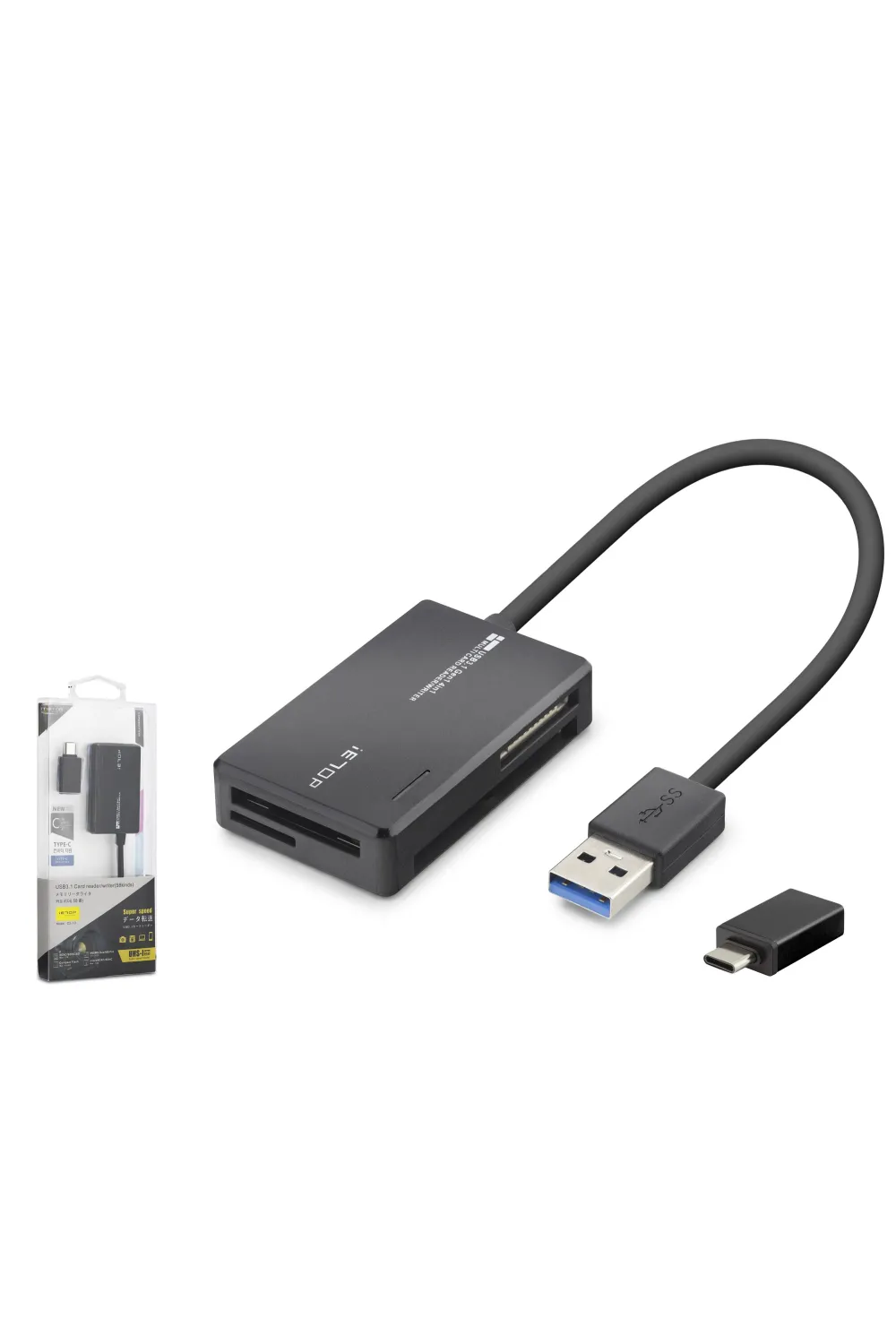 Usb Type-c 3.2 Gen1 All İn One Kart Okuyucu Cf Sd Microsd Ms 5 Gbps Siyah C313