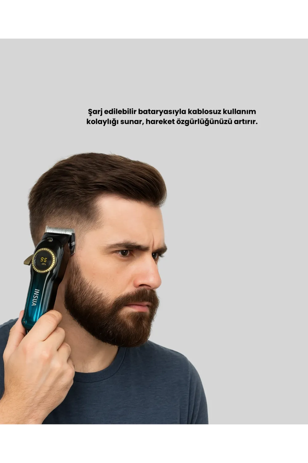 Usb Type-c Şarjlı Kablosuz/kablolu Erkek Tıraş Makinesi