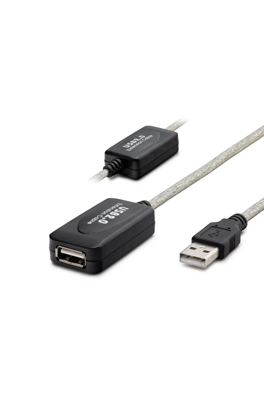 Usb Uzatma Kablosu 20 M - Silver Siyah HDX7515