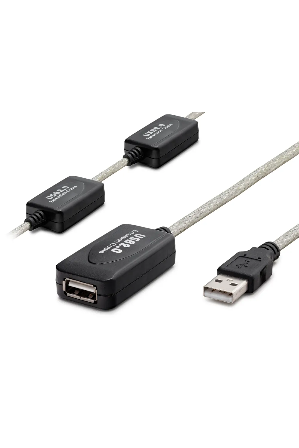 Usb Uzatma Kablosu 25 M - Silver Siyah HDX7546