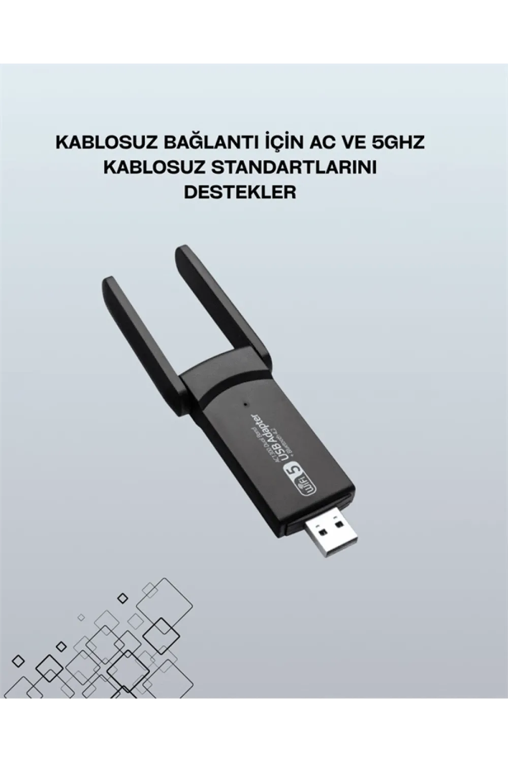 USB WiFi Adaptör – 1200 Mbps Hız