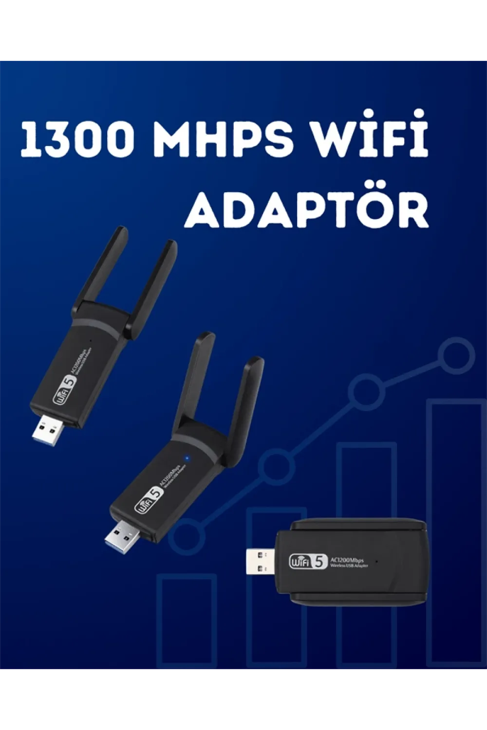 Usb Wifi Adaptör – 1200 Mbps Hız