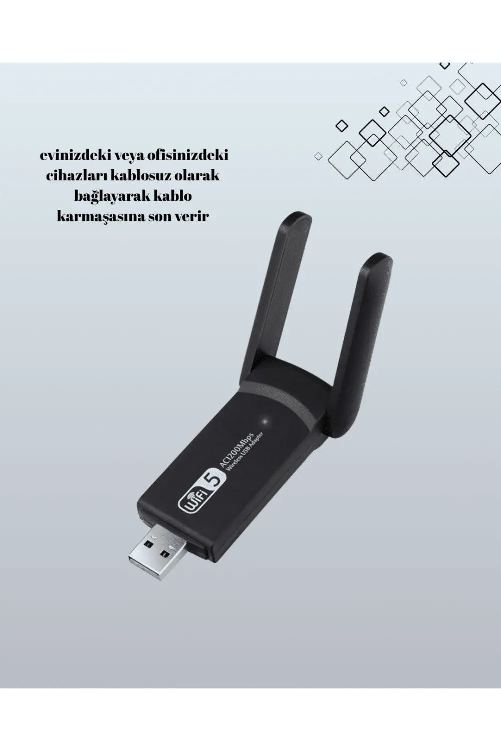 Usb Wifi Adaptör – 1200 Mbps Hız