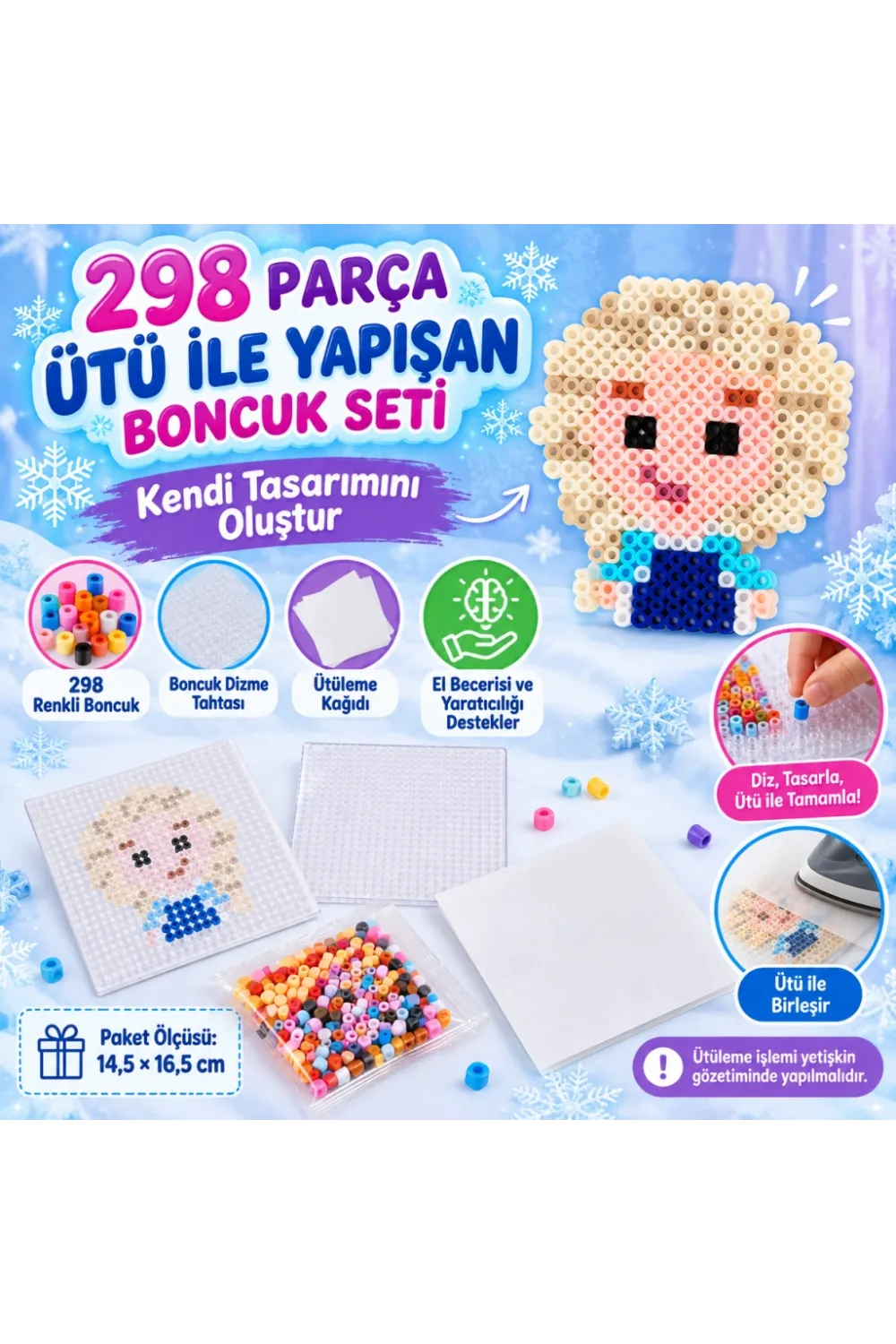 Ütü ile Yapışan Boncuk Seti