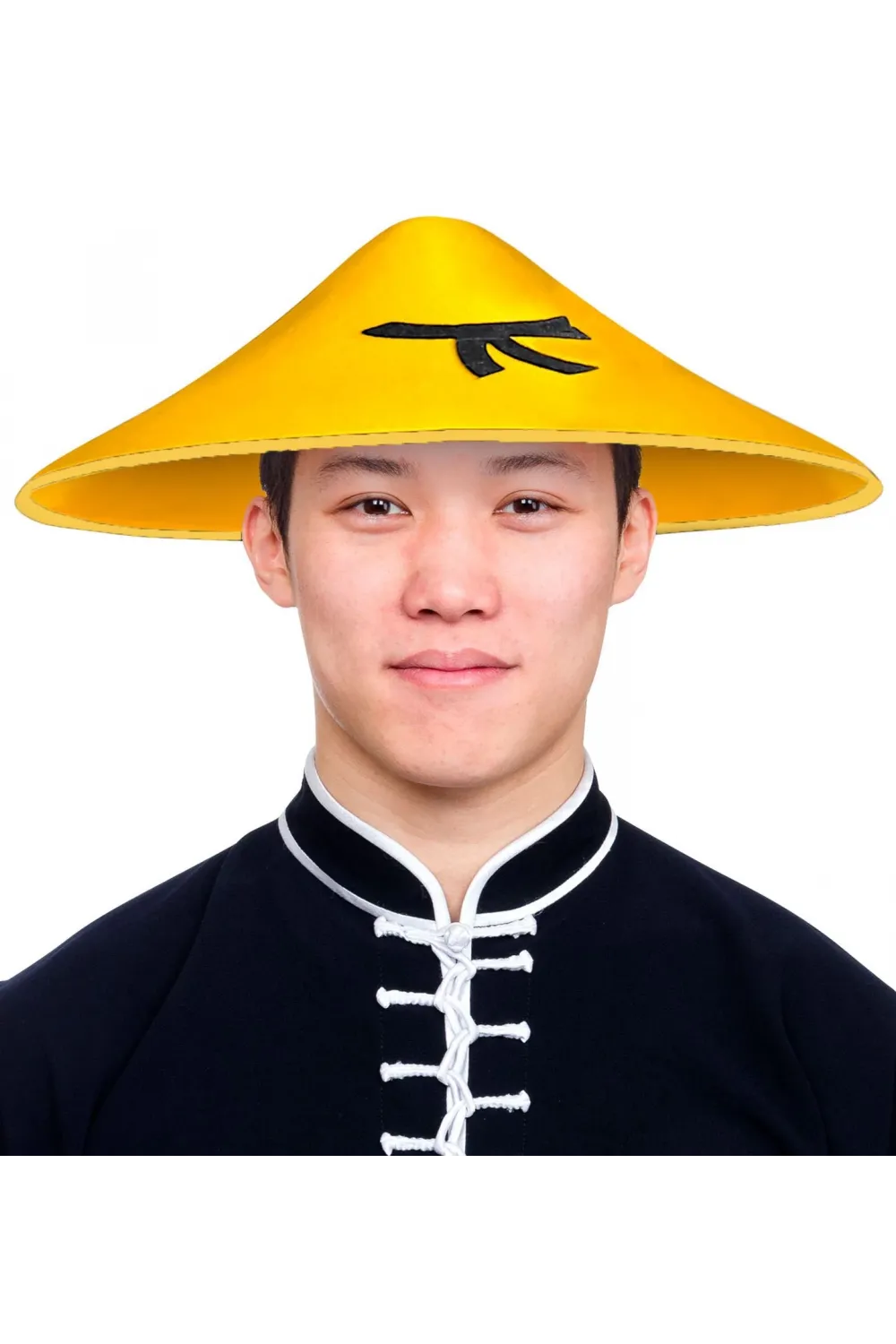 Uzak Doğu Asyalı Çin Japon Şapkası Sarı Renk