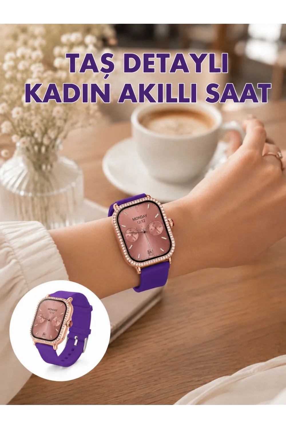 Uzaktan Kamera Kontrollü Kadın Akıllı Saat Seti