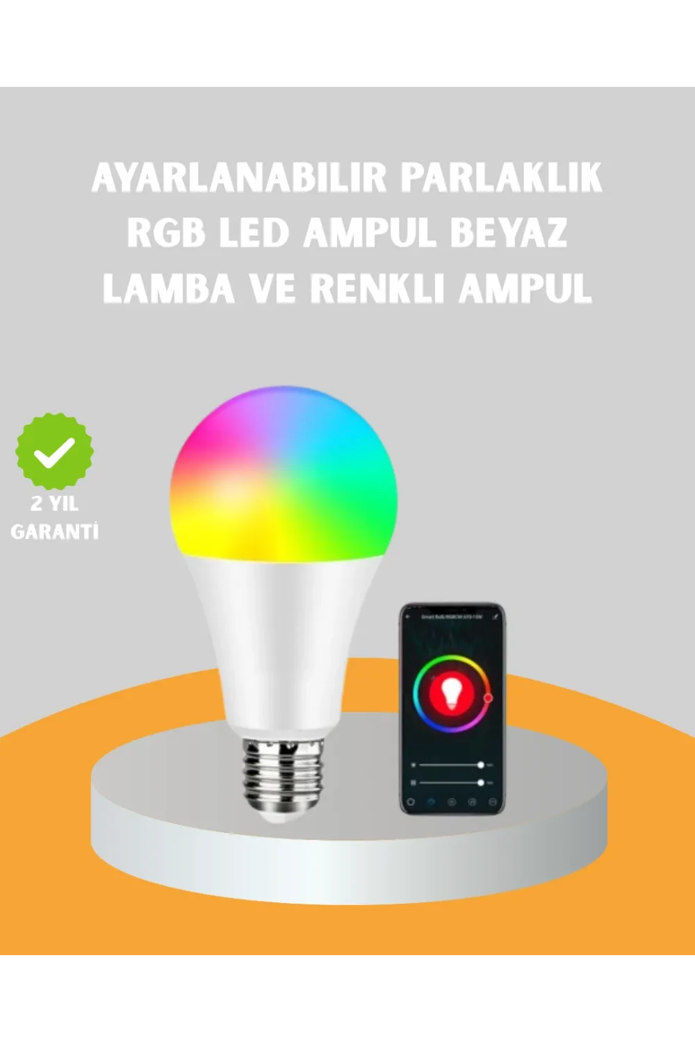 Uzaktan Kumandalı Akıllı Led Ampul, Enerji Tasarruflu