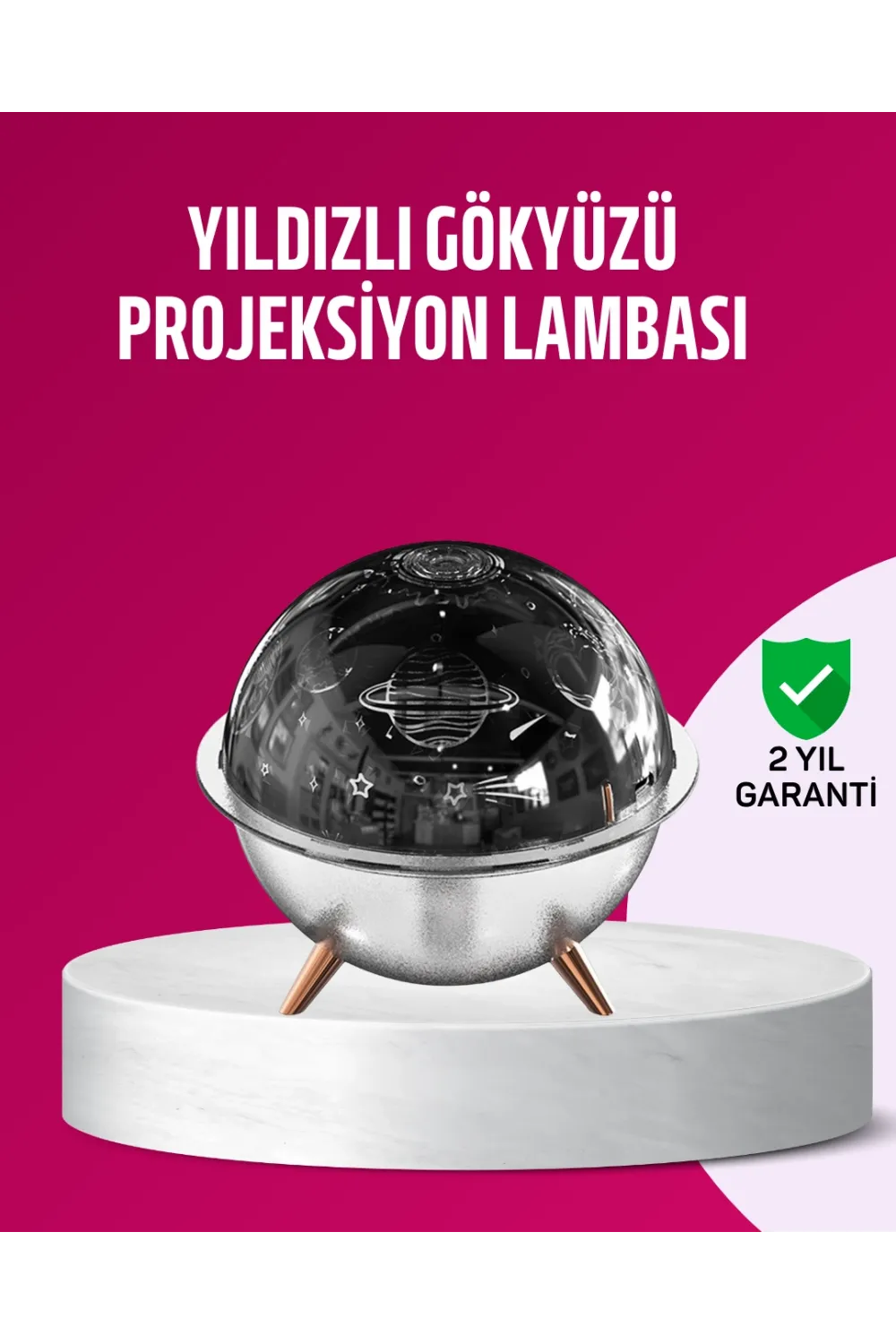 Uzay Temalı Projeksiyonlu Nemlendirici Usb Güçlü Gece Lambası