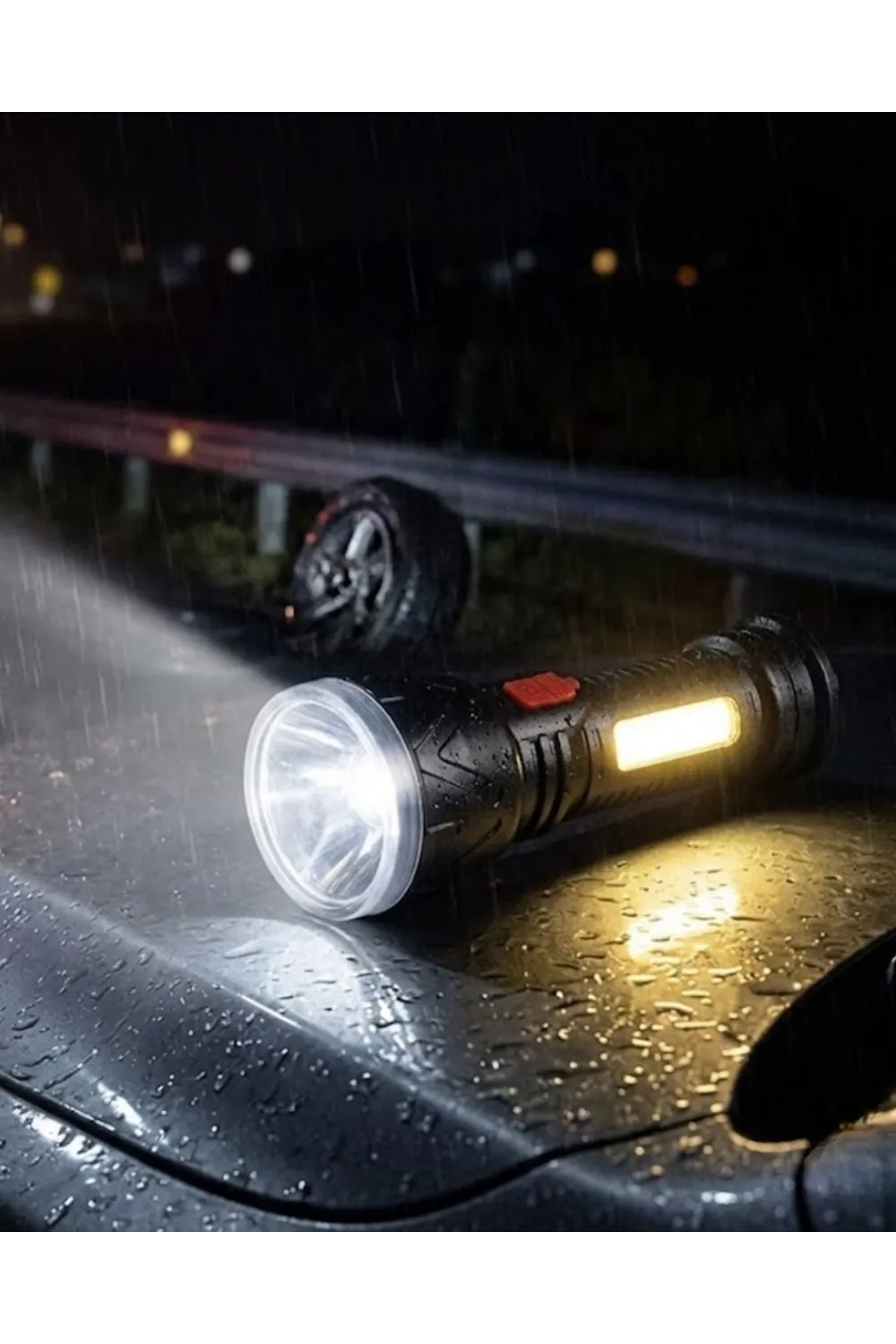 Uzun Menzilli Işıldak Şarjlı 9 Led 4 Kademeli Aydınlatma