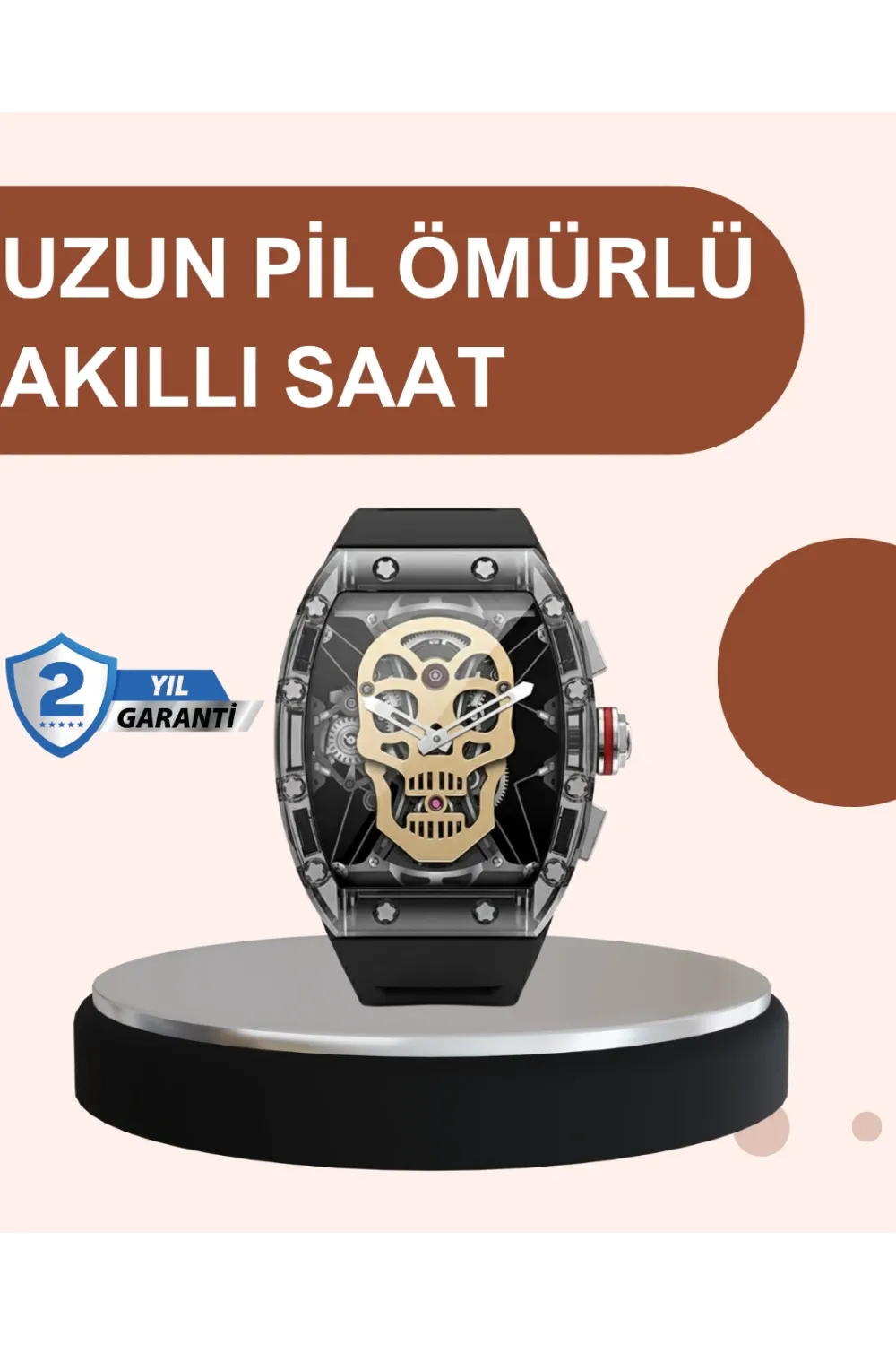 Uzun Pil Ömürlü Akıllı Saat Günlük Ve Spor Kullanım