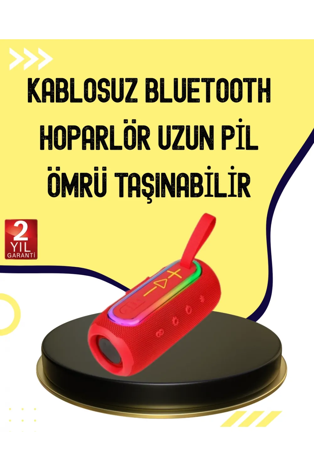 Uzun Pil Ömürlü Bluetooth 5.1 Hoparlör