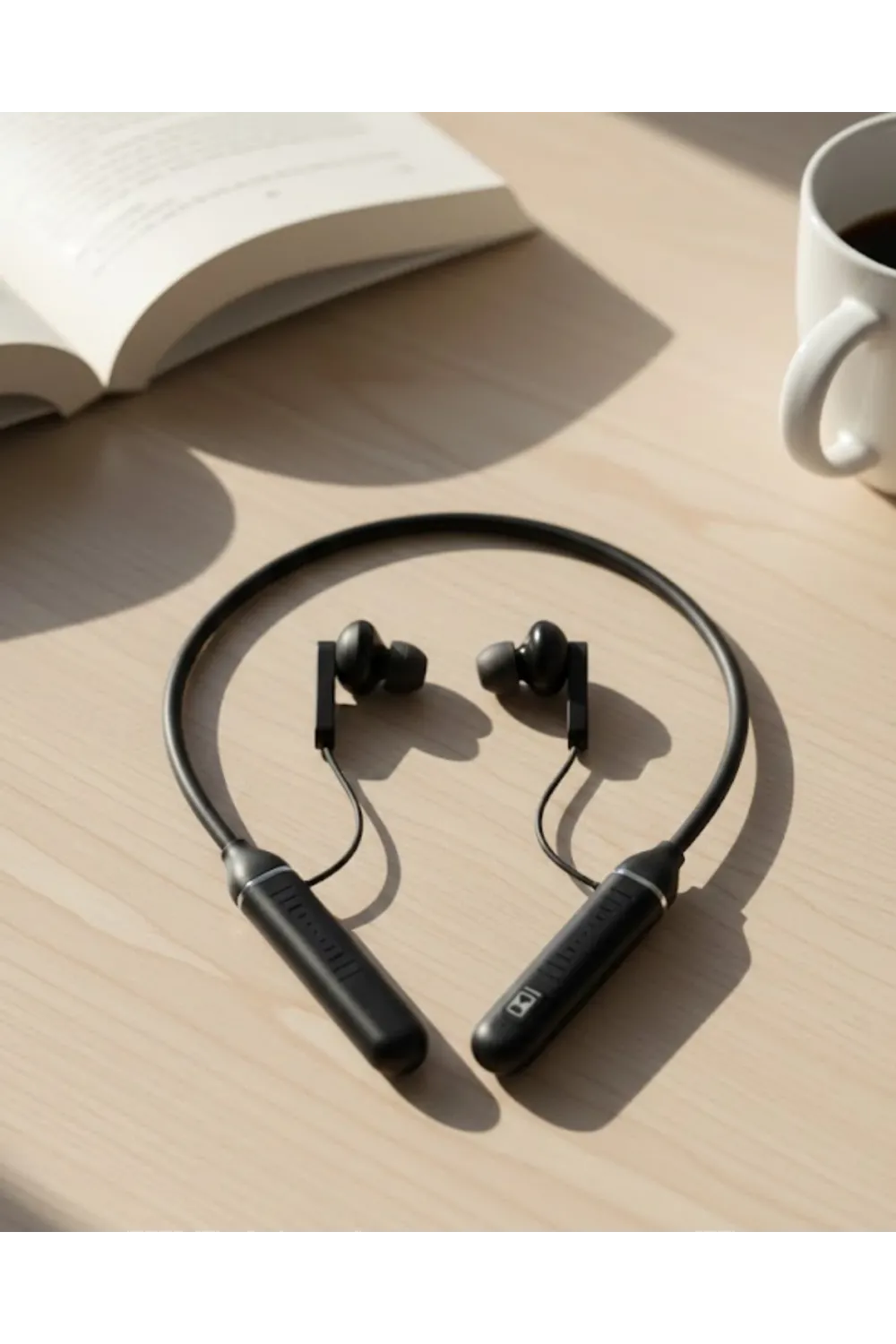 Uzun Süre Kullanımlı Kablosuz Boyun Askılı Stereo Kulaklık Güçlü Bas Ve Net Ses