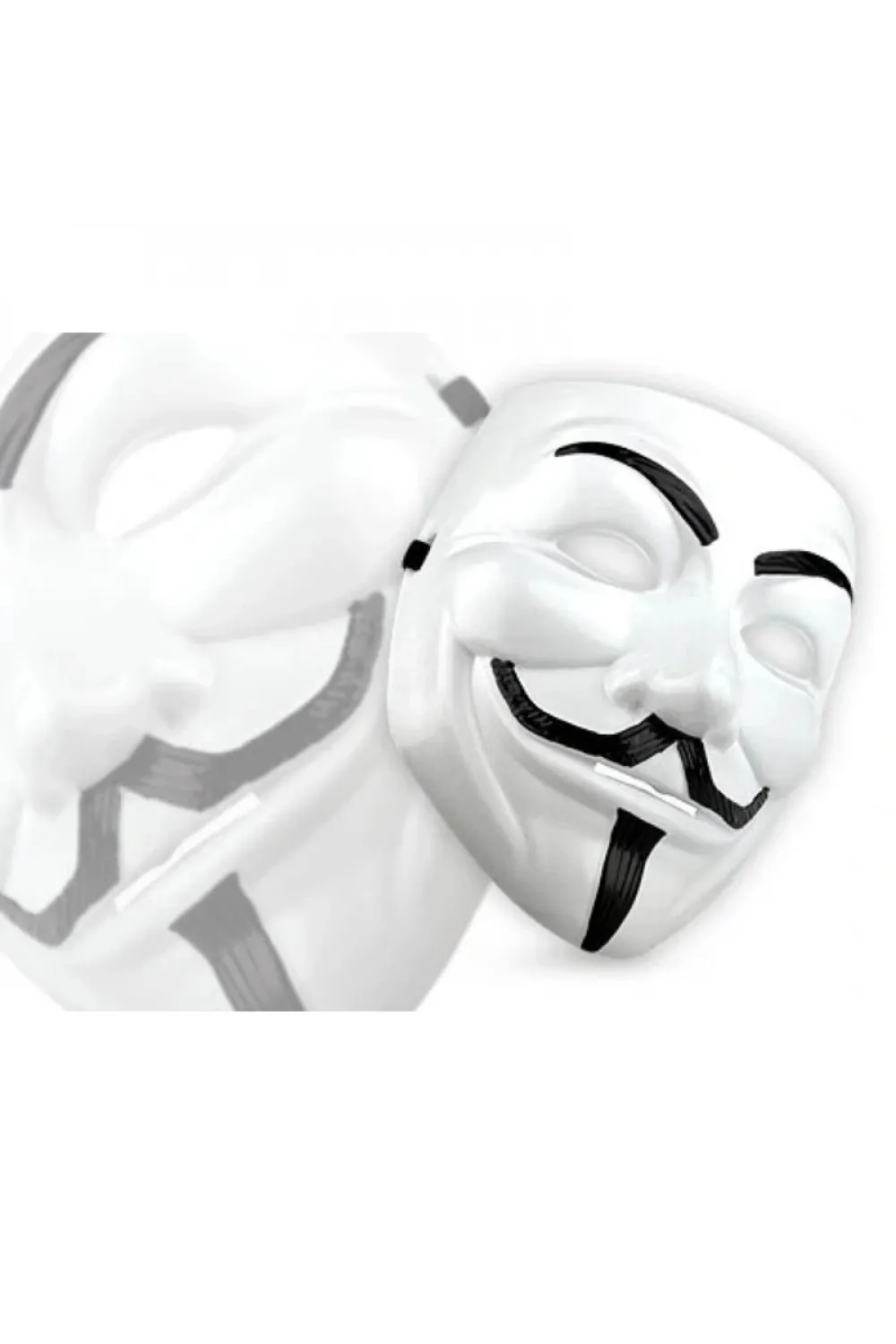 V for Vendetta Maskesi - 12li Paket - Plastik