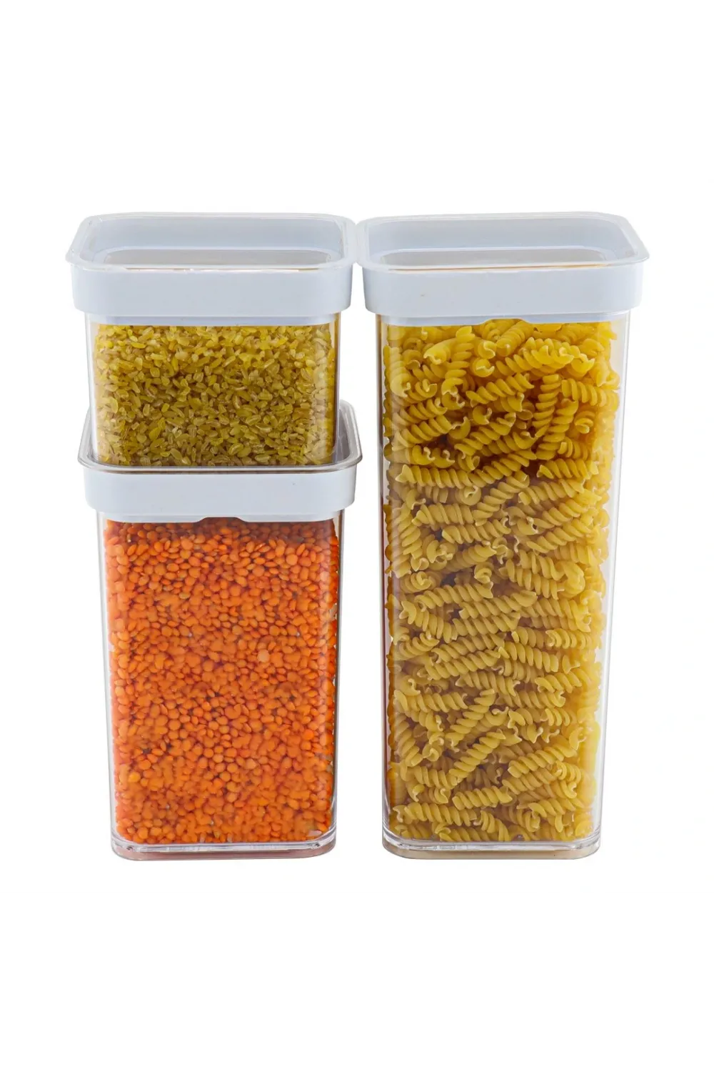 Vakumlu Kare Saklama Kabı - 1 Litre