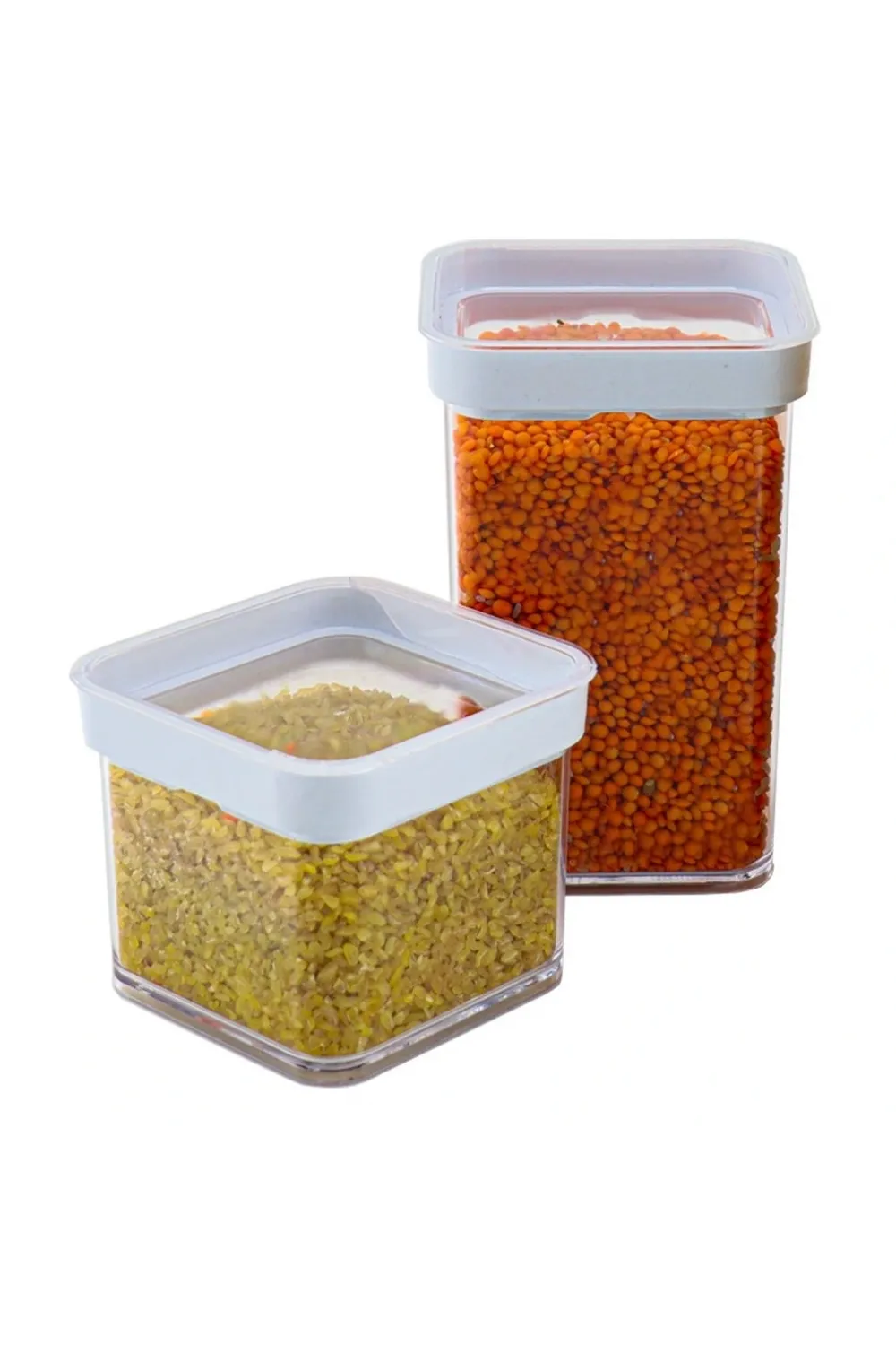 Vakumlu Kare Saklama Kabı - 1 Litre