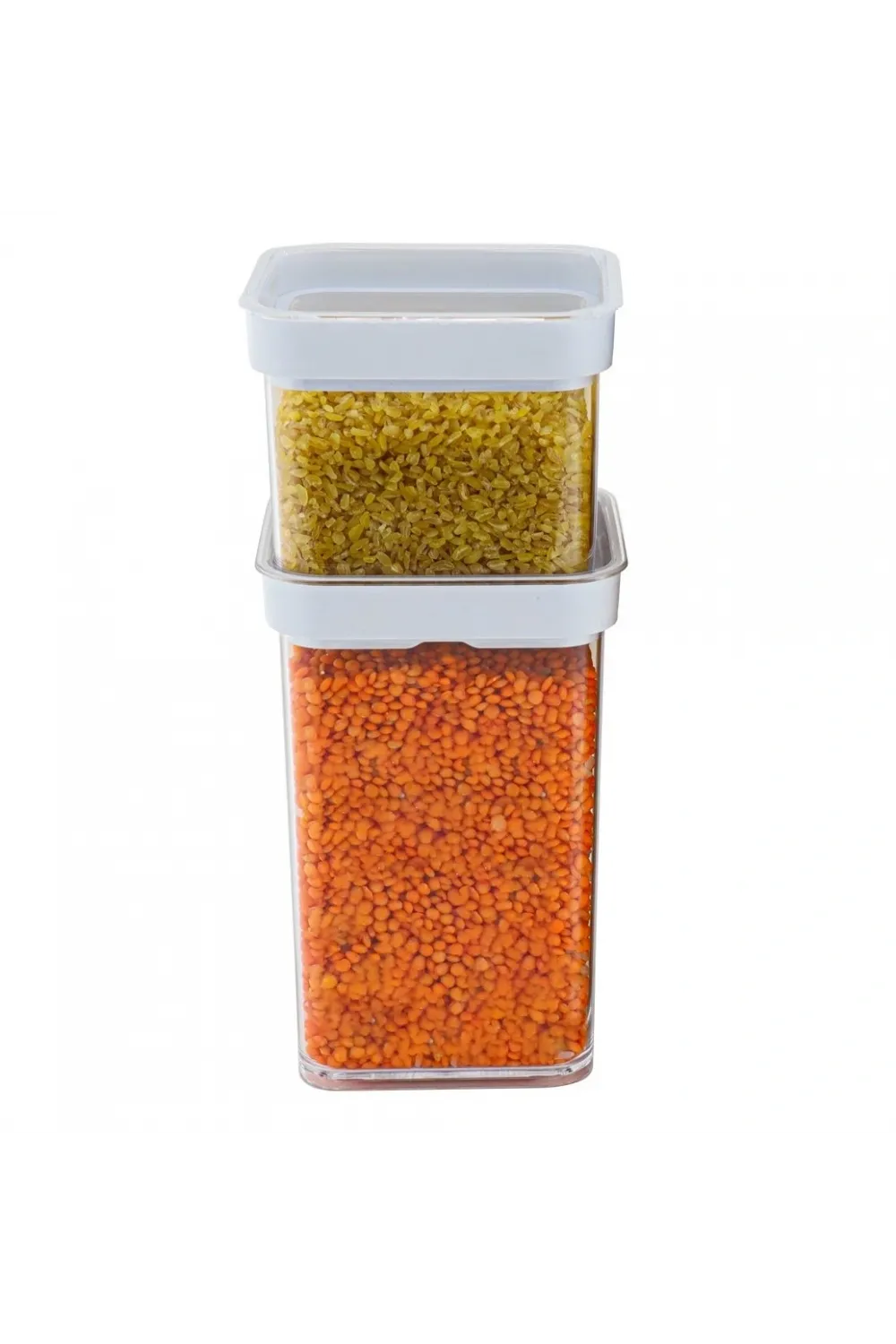 Vakumlu Kare Saklama Kabı - 1 Litre