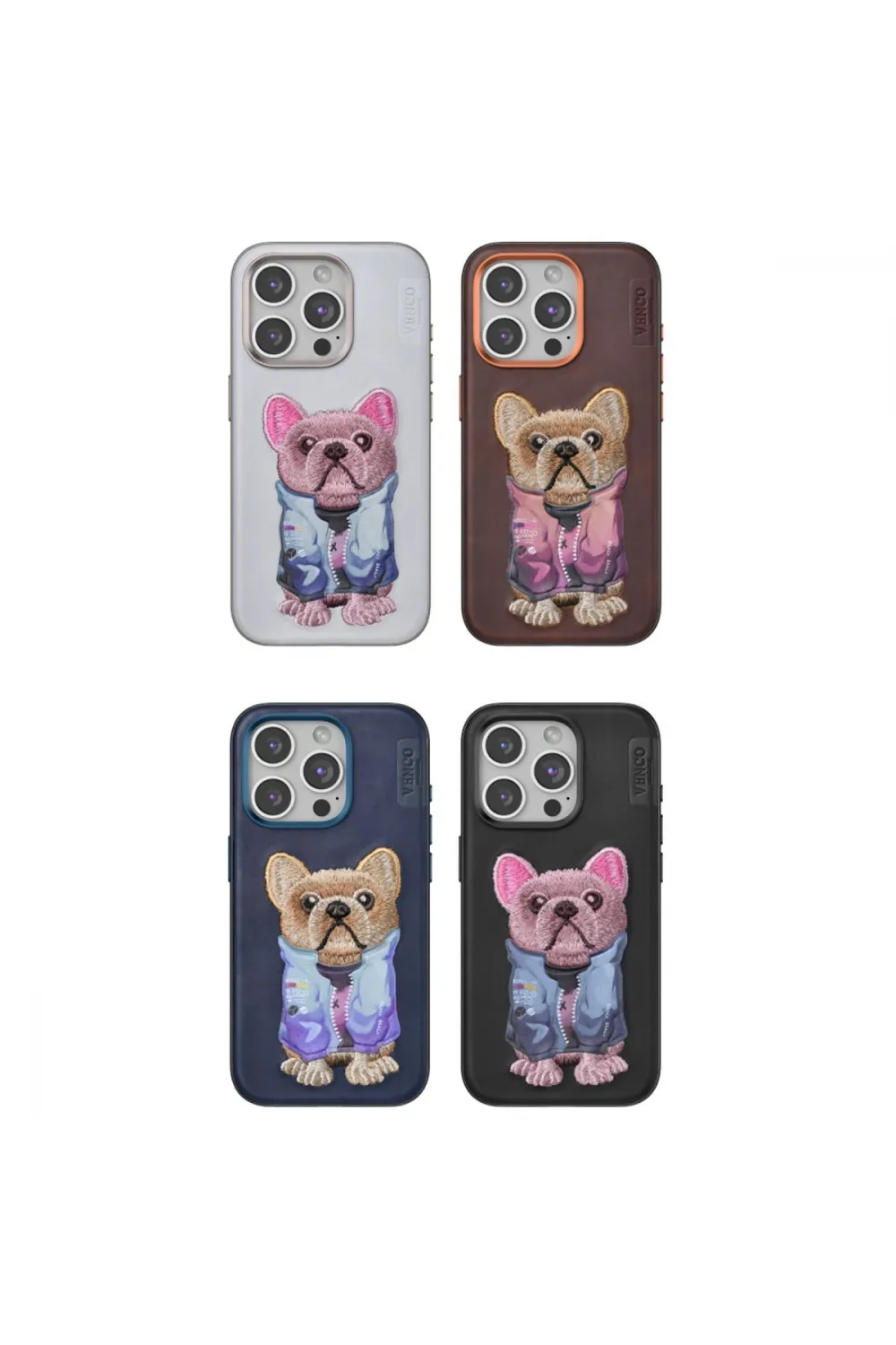 Venco Apple İphone 15 Pro Cute Desenli Kapak - Siyah