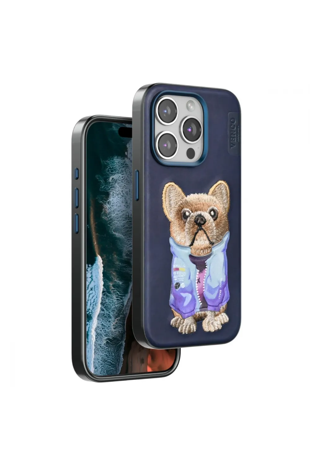 Venco Apple İphone 15 Pro Max Cute Desenli Kapak - Lacivert