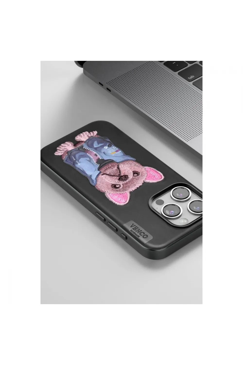 Venco Apple İphone 15 Pro Max Cute Desenli Kapak - Siyah