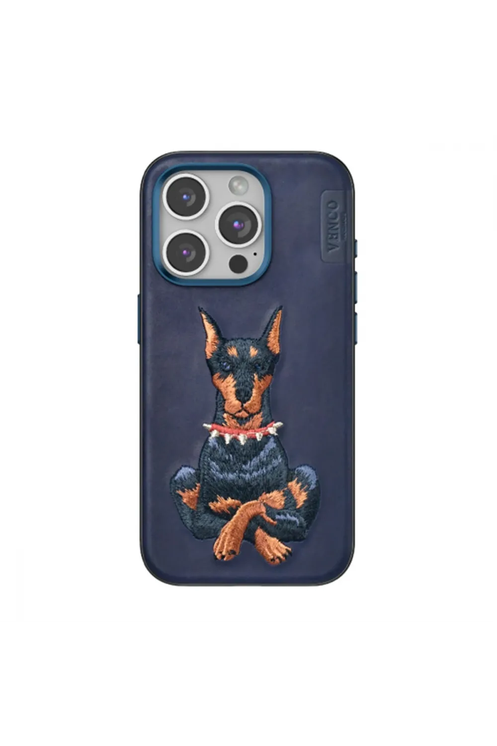 Venco Apple İphone 15 Pro Max Perma Desenli Kapak - Lacivert