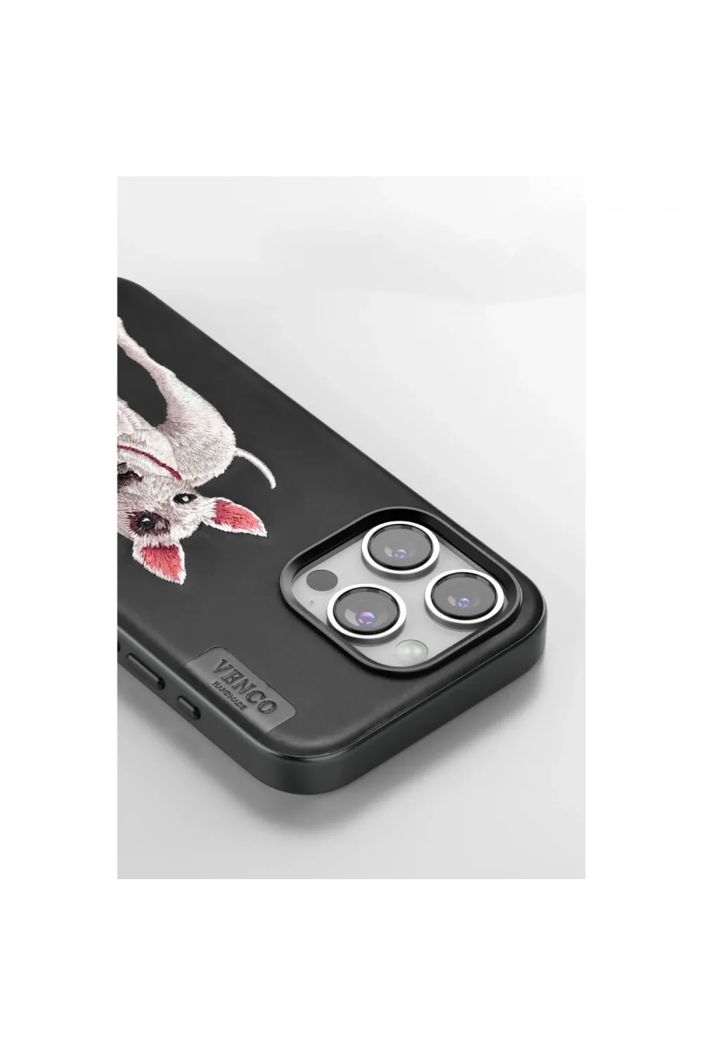 Venco Apple İphone 15 Pro Max Perma Desenli Kapak - Siyah