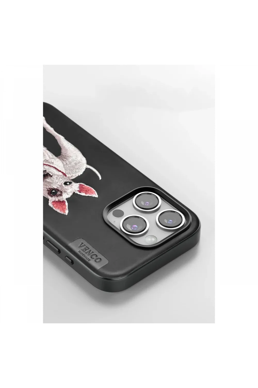 Venco Apple iPhone 15 Pro Max Perma Desenli Kapak - Siyah