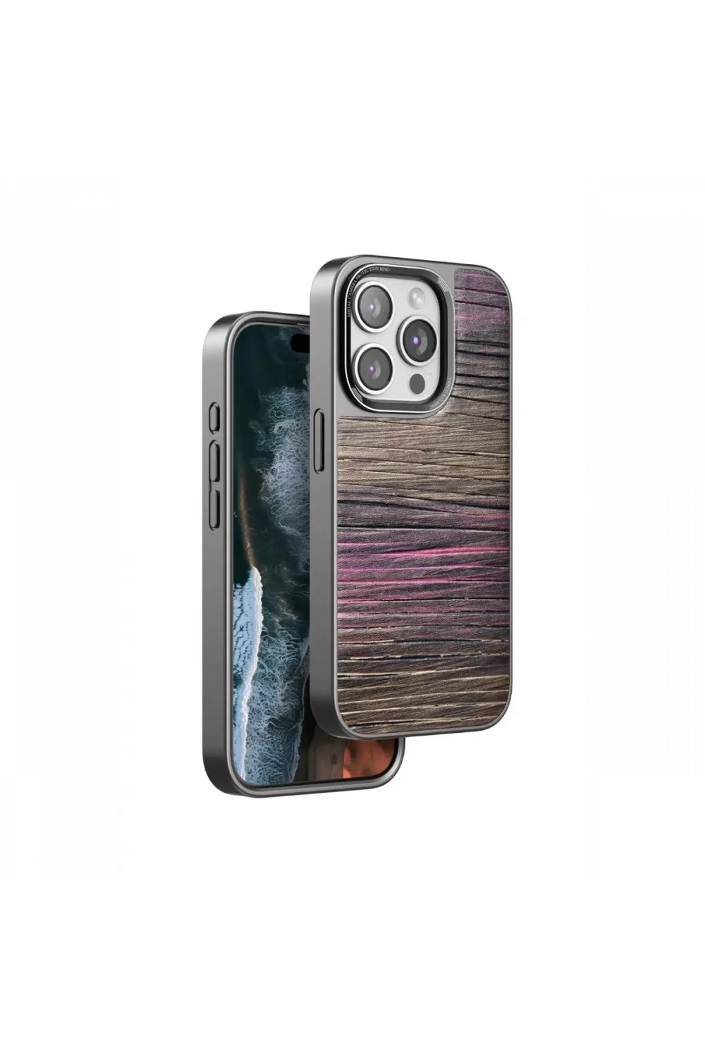 Venco Apple iPhone 15 Pro Wave Kapak - Pembe