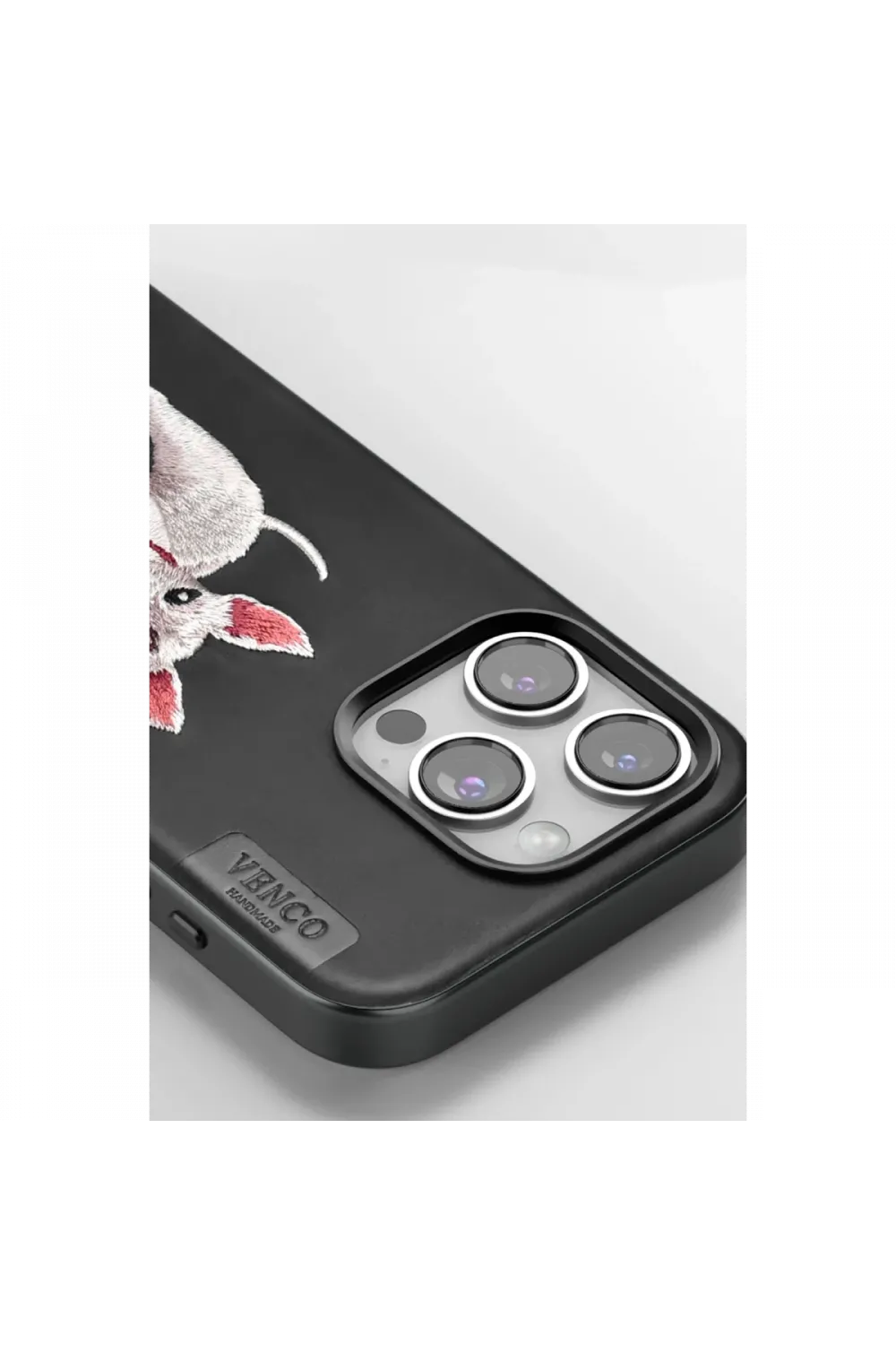 Venco Apple iPhone 16 Perma Desenli Kapak - Siyah