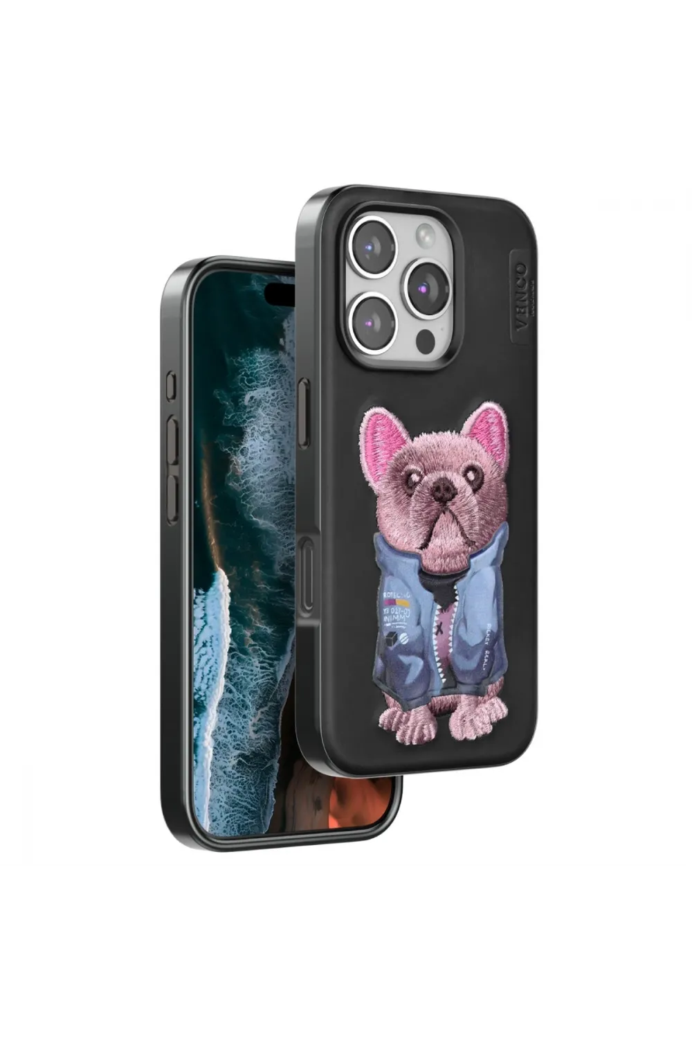 Venco Apple İphone 16 Pro Max Cute Desenli Kapak - Siyah