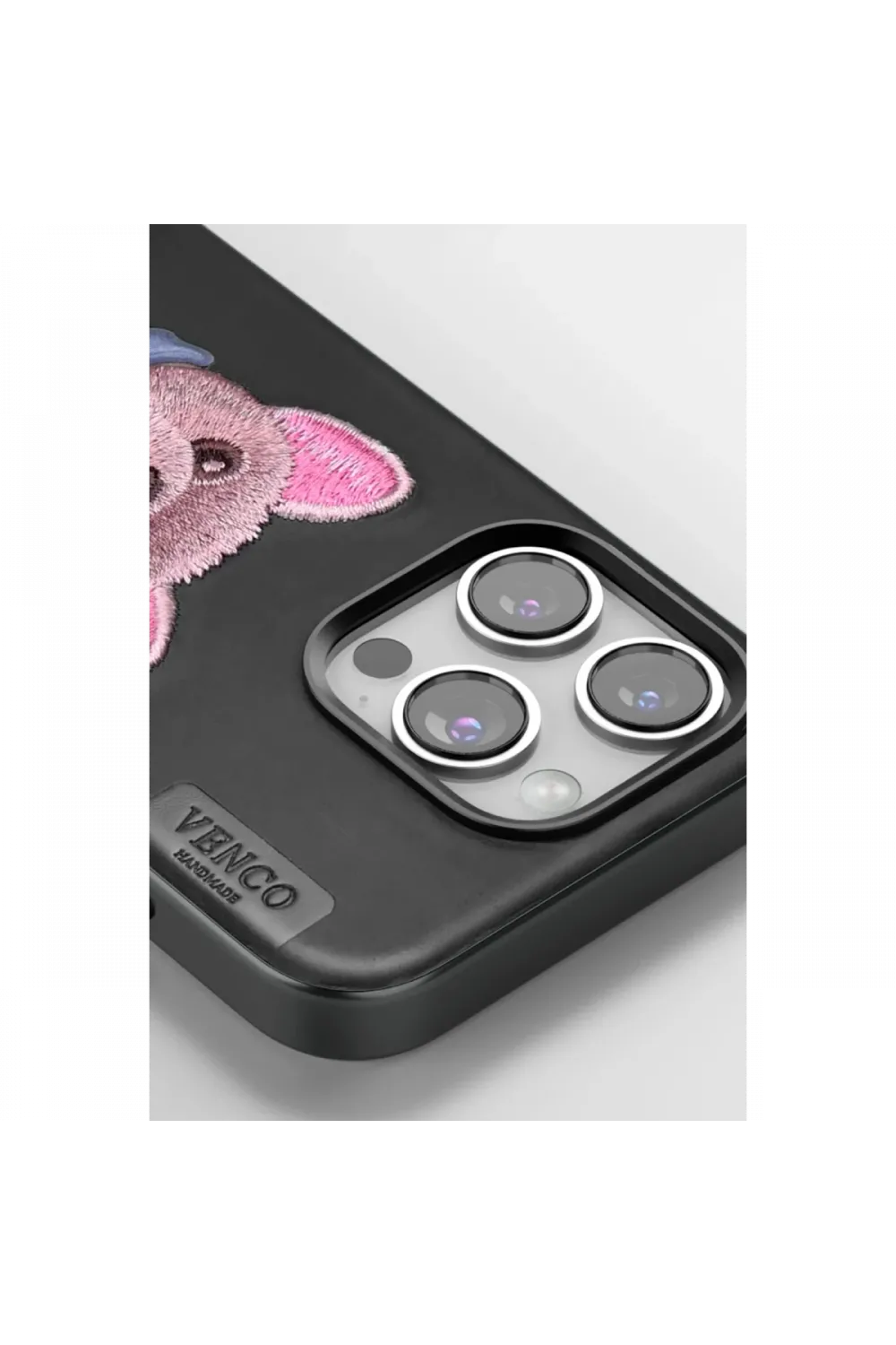 Venco Apple iPhone 16 Pro Max Cute Desenli Kapak - Siyah