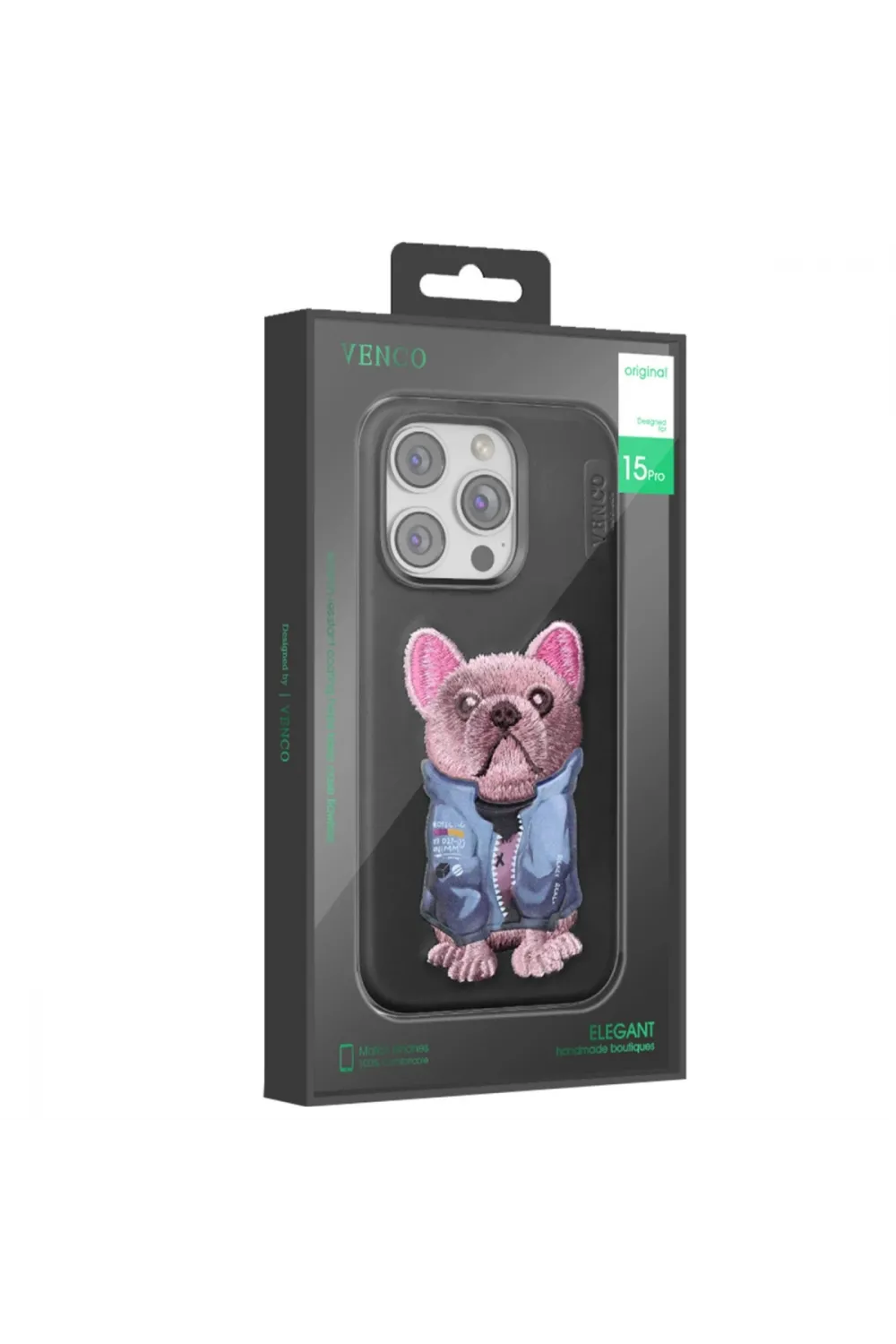 Venco Apple İphone 16 Pro Max Cute Desenli Kapak - Siyah