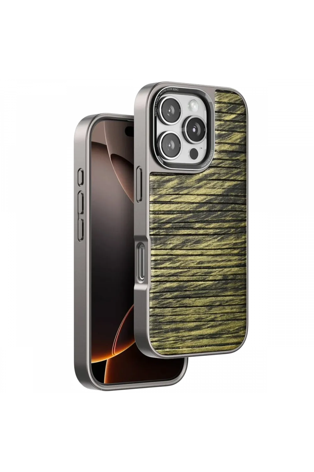 Venco Apple iPhone 16 Pro Max Wave Kapak - Koyu Kahve