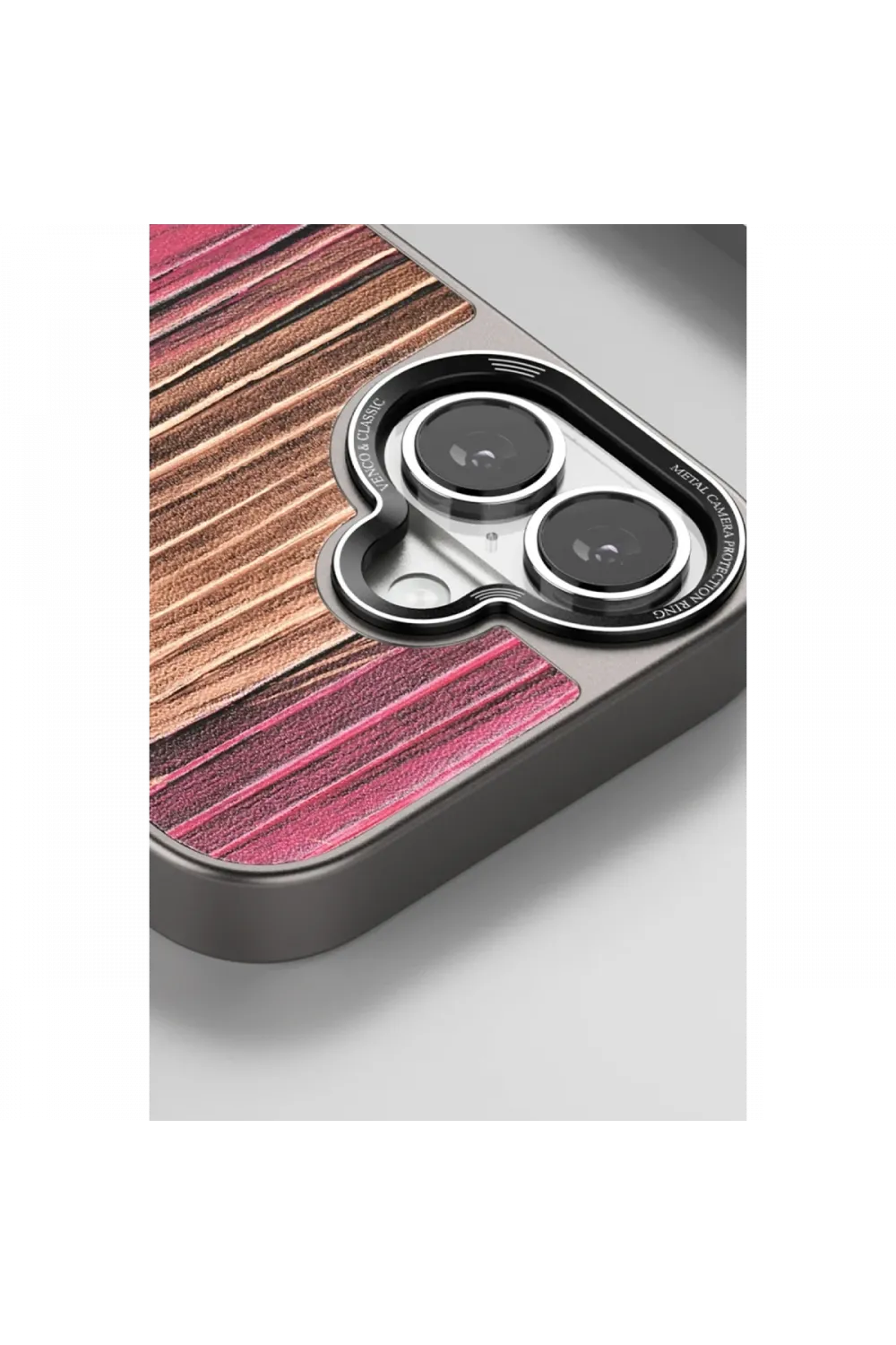 Venco Apple iPhone 16 Pro Max Wave Kapak - Koyu Kahve