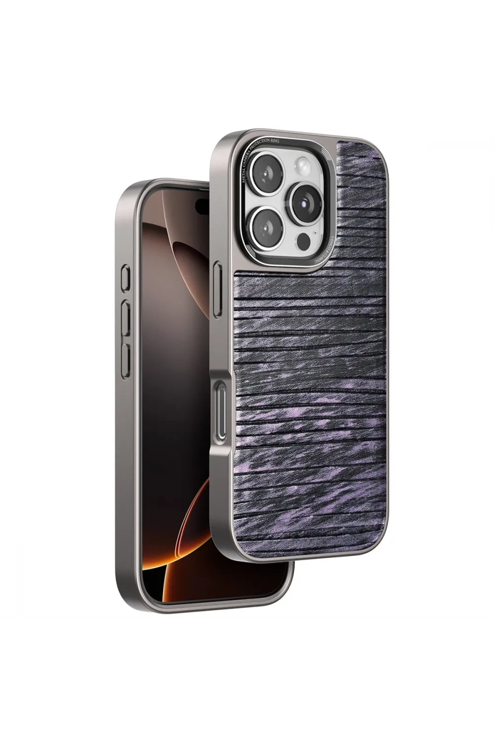 Venco Apple İphone 16 Pro Wave Kapak - Derin Mor