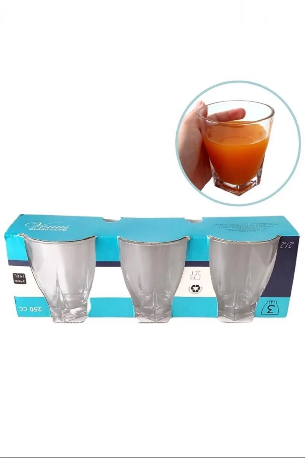Venüs 3lü Su Bardağı 250Ml Royaleks-212
