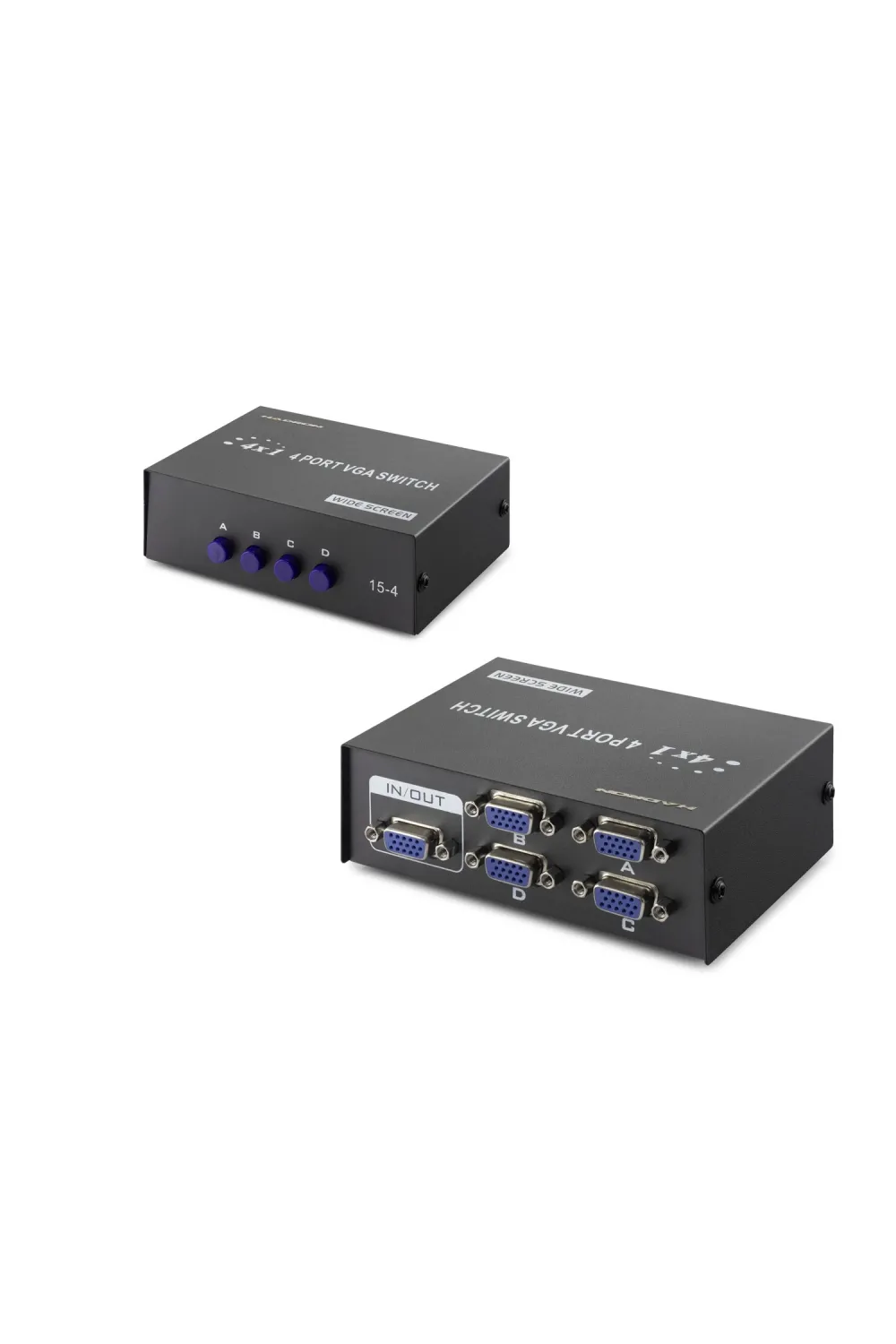 Vga Switch 4 In 1 Out 54 Mhz - Siyah HDX1329