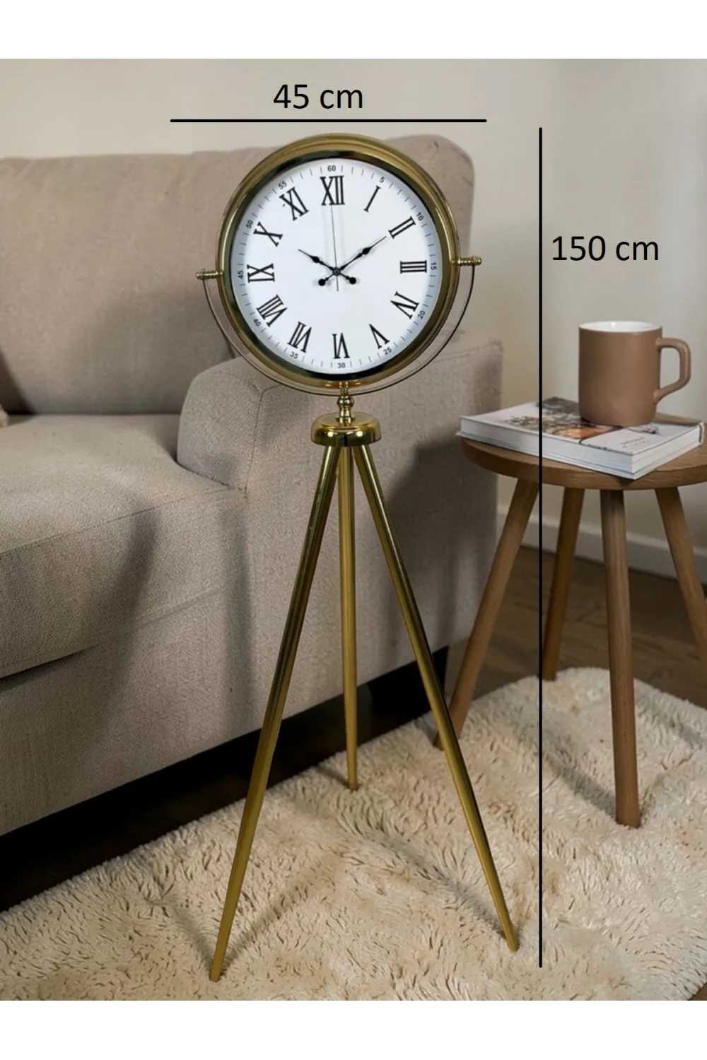 Victoria Gold Tripod Ayaklı Saat